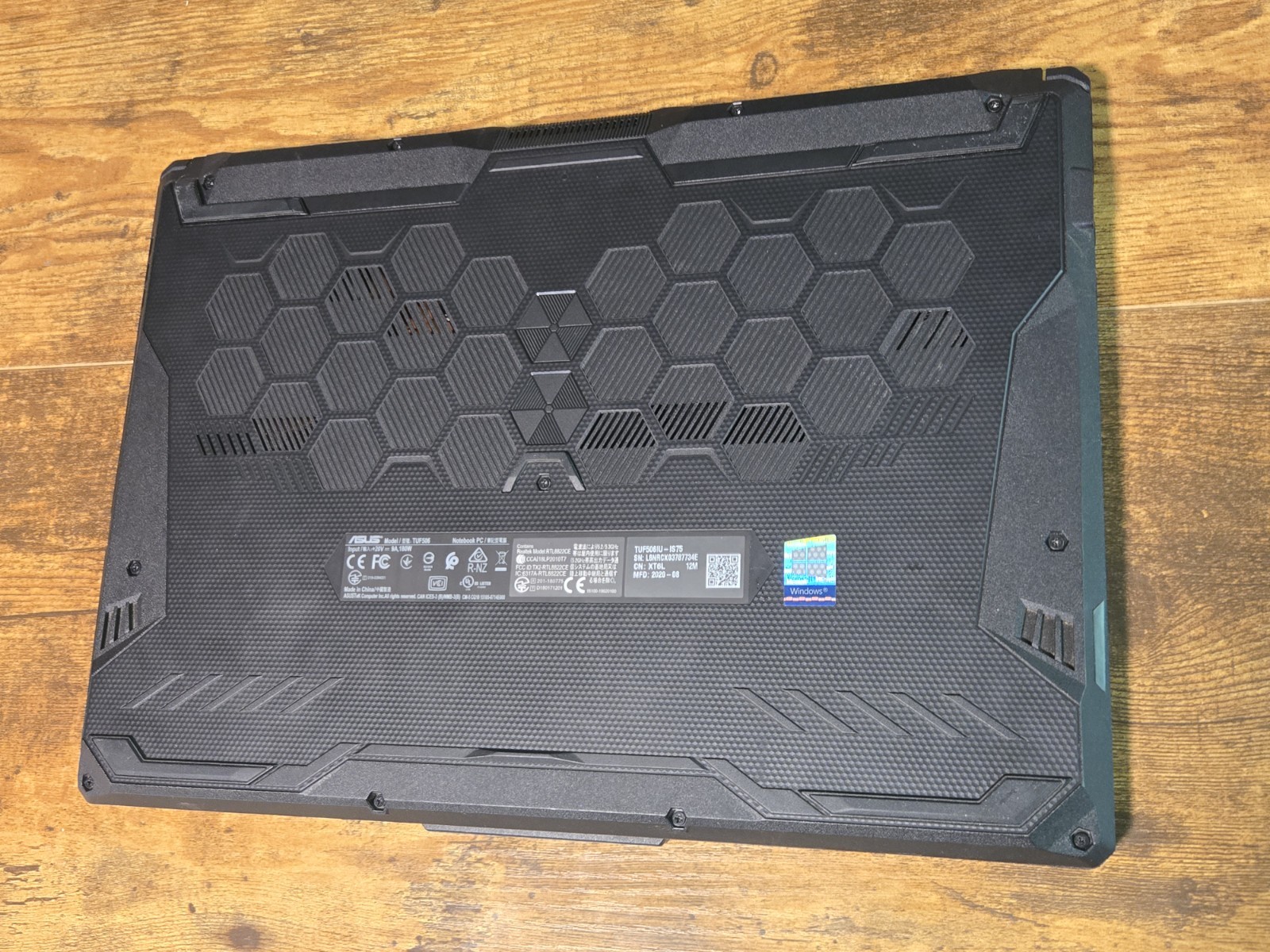 Asus TUF GAMING RYZEN-4800H 16GB 512GB-NVMe + 1TB-HDD W11P Charger *Error, READ*