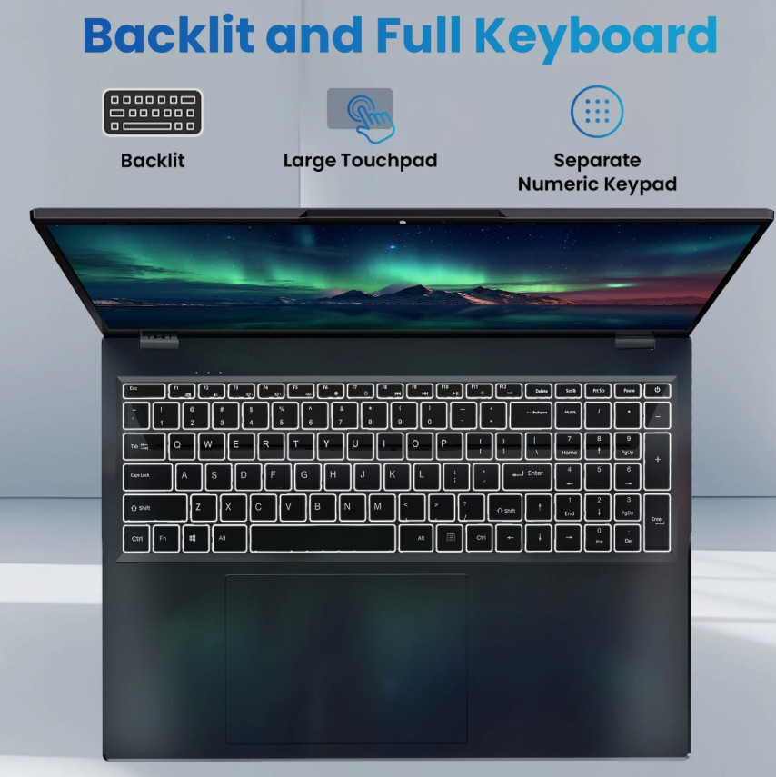Jumper 17.6″ Laptop 16GB RAM 640GB SSD WIFI6 FHD 1920*1200 IPS 2.9GHz Windows 11