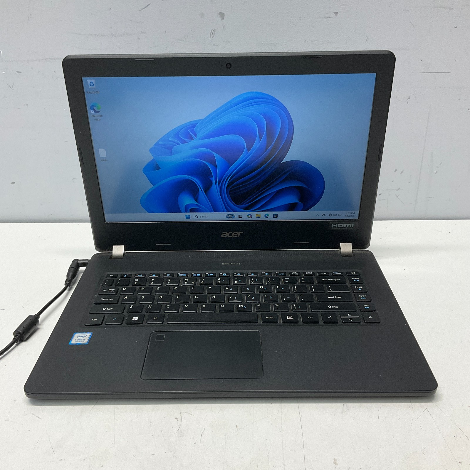 Acer TravelMate P214-51 14″ Intel Core i5-8250U @ 1.60 GHz 8GB 128GB SSD Win 11