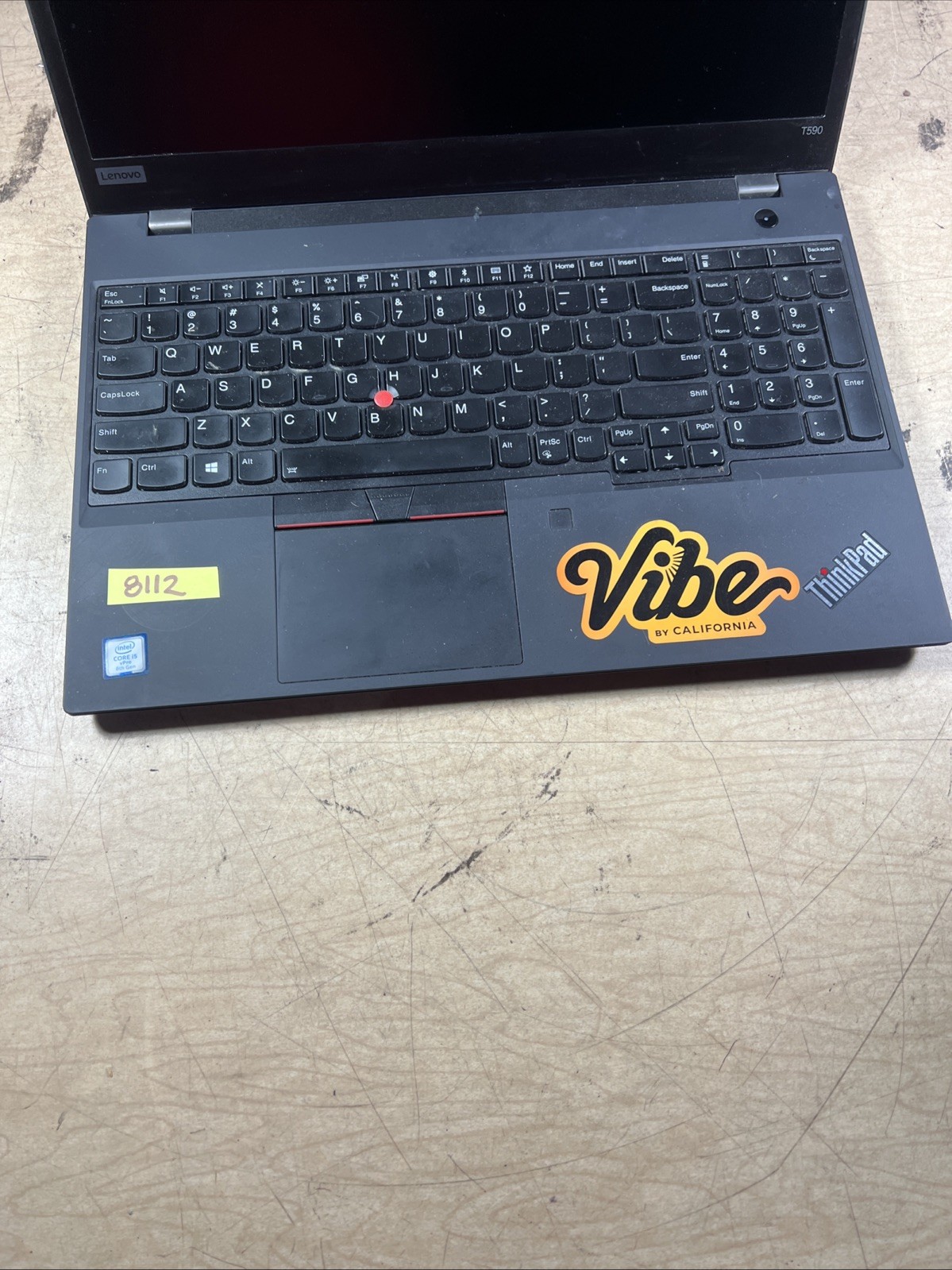 THINKPAD T590 INTEL CORE I5 8TH GEN 8GB RAM **NO HD/ NO CADDIE/ NO OS/ NO CHARGE