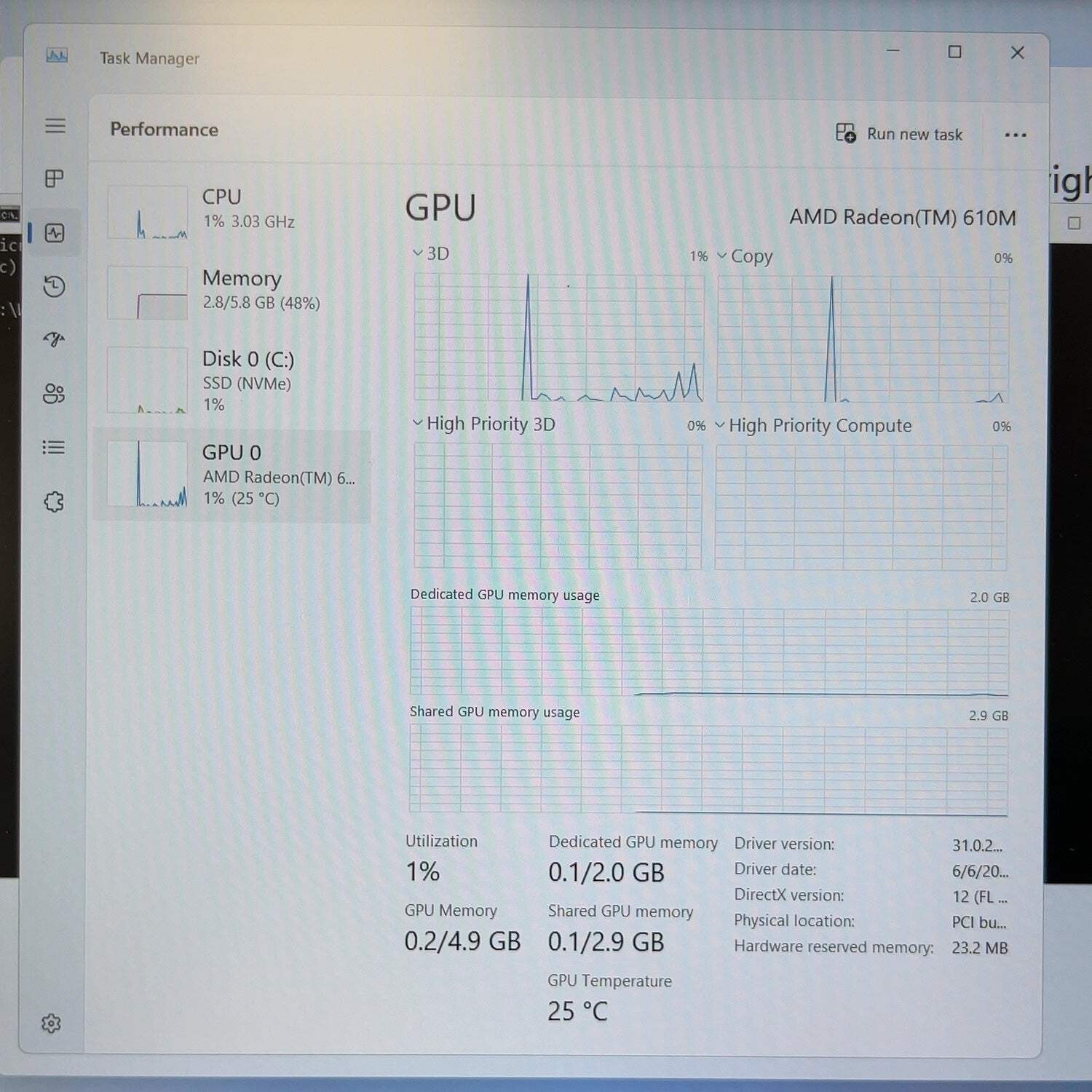 Lenovo IdeaPad Slim 3 15amn6 15.6″ Ryzen 5 7520U 2.8GHz 250GB SSD