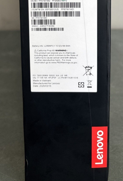 Lenovo Legion Pro 7 16IAX10H 16″ Ultra 9 275HX 2.7GHz 32GB RAM 1TB SSD RTX 5080