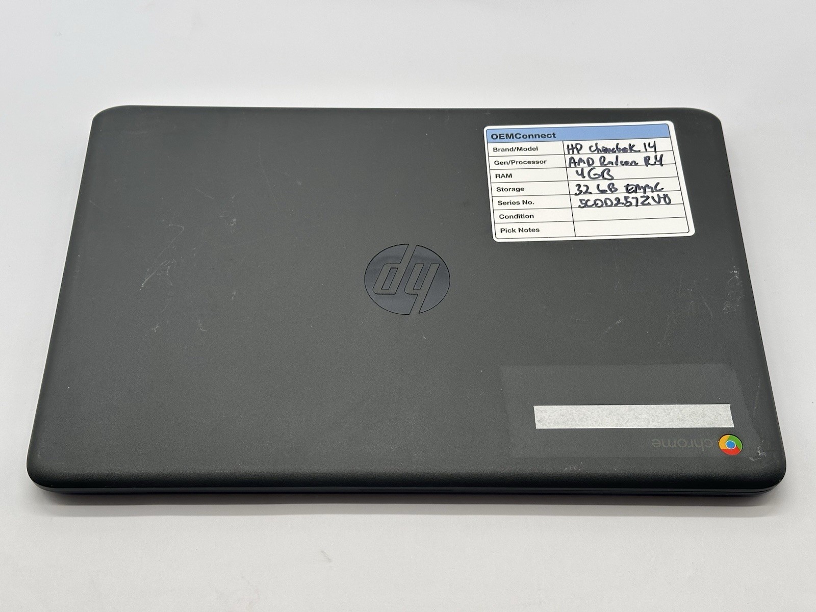 5x HP Chromebook 14-db0023dx, AMD Radeon R4, 4GB RAM, 32GB eMMC, No OS/Adapter