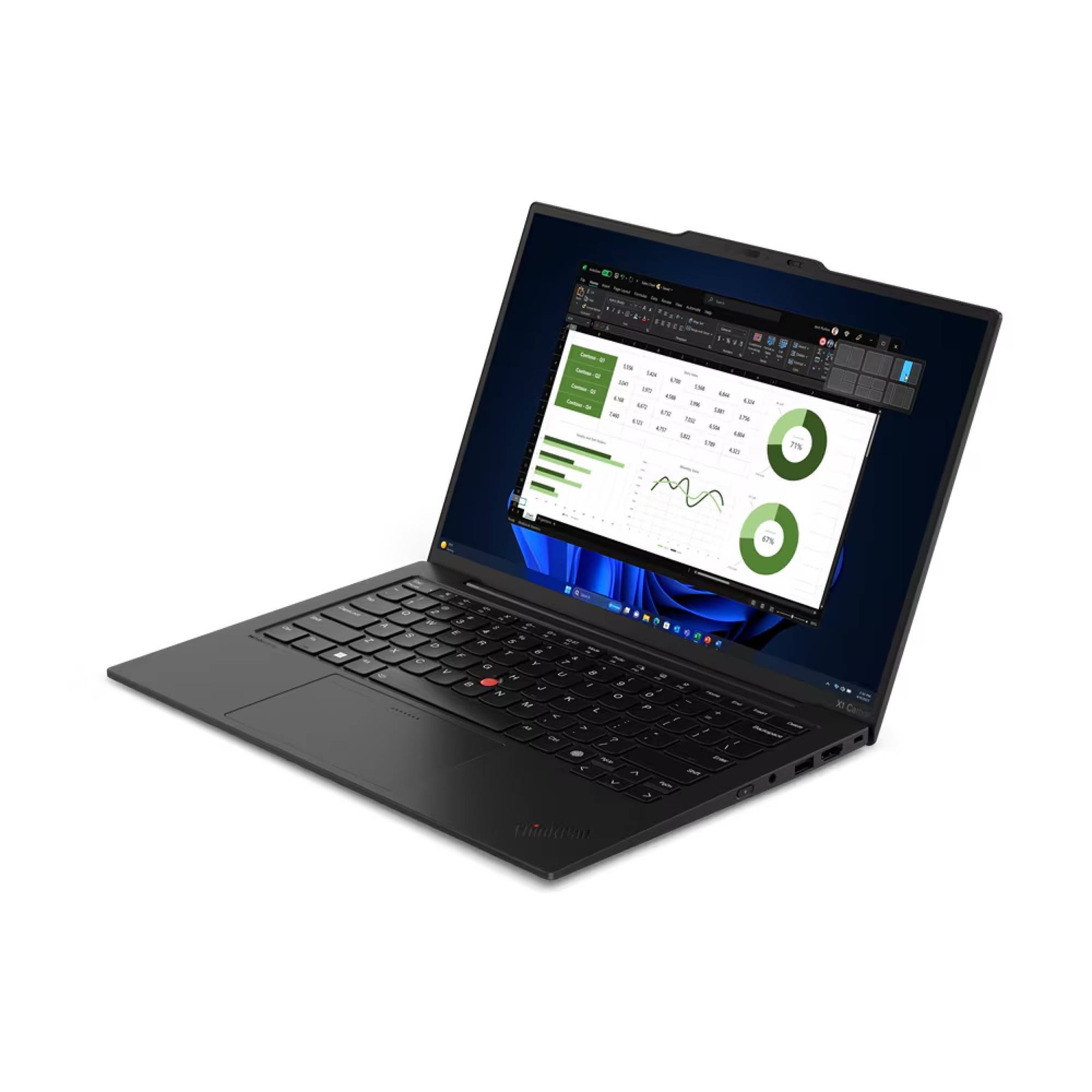 Lenovo Thinkpad X1 Carbon G12 14″ Laptop Core Ultra 7 165U 32GB RAM 1TB SSD W11P