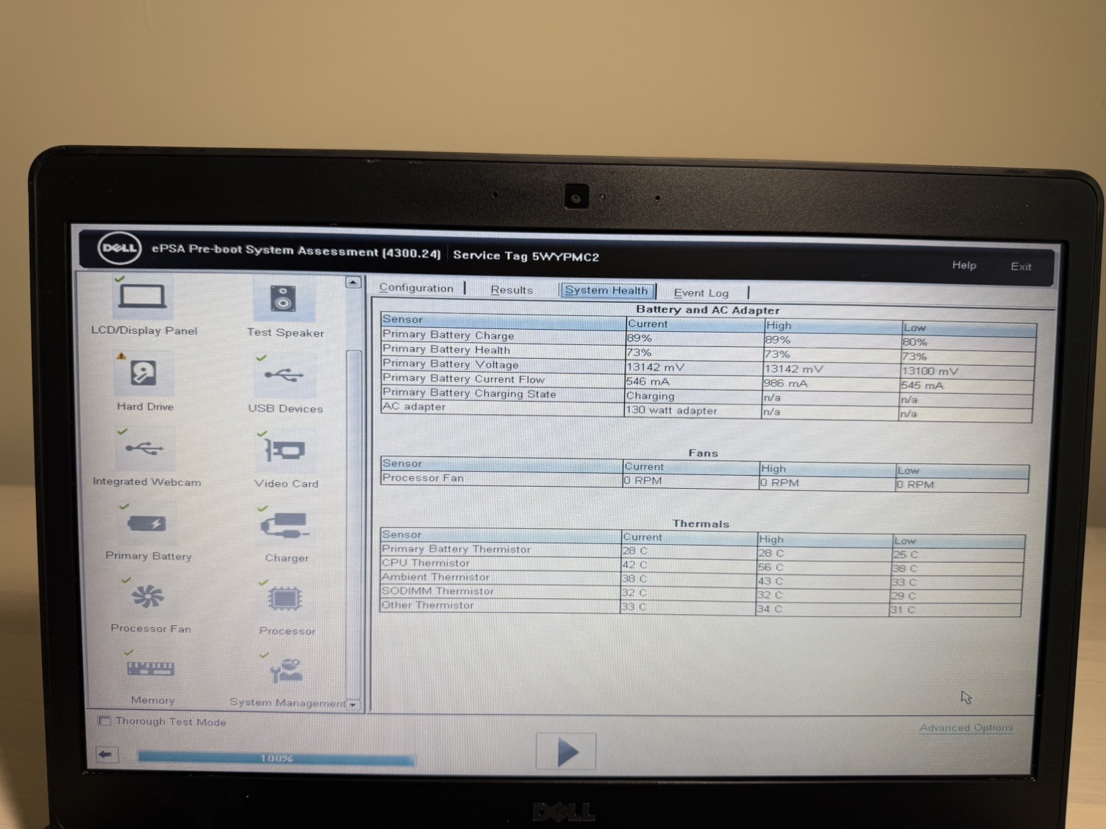 Dell Latitude E7470 Laptop Intel Core i5 6th Gen No HD/OS/AC Adapter