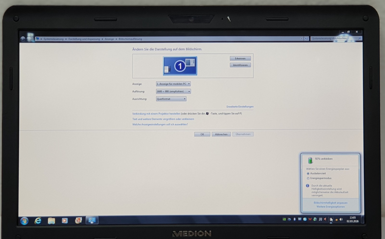 Medion Akoya E7624 i3-2350M 2.30GHz 500GB 8GB Laptop Windows 7 17.3″ GT 620M 1GB