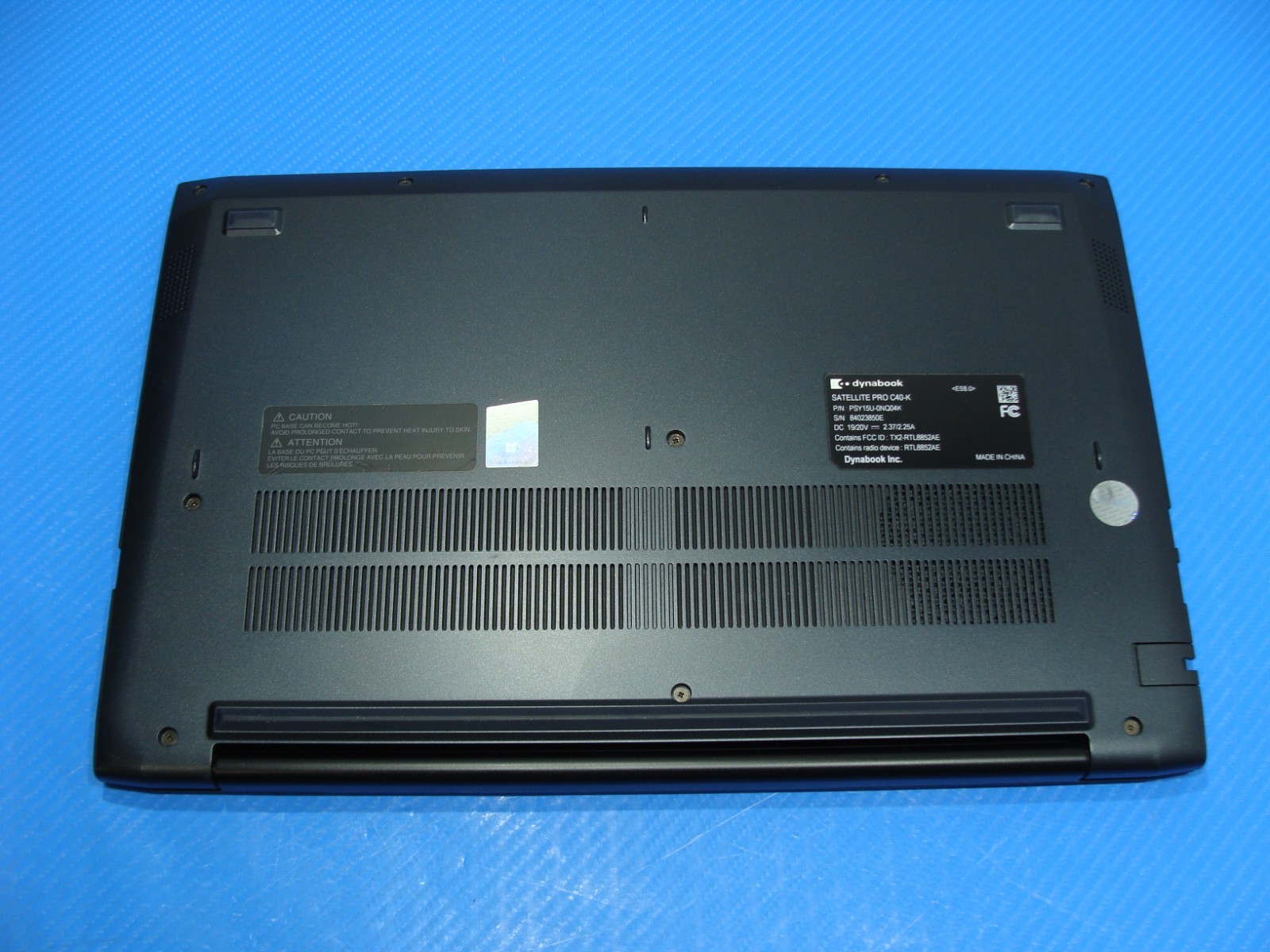 DynaBook Satellite Pro C40-K Intel Celeron 7305 1.1 Ghz 8GB 256GB SSD Win11P +PA