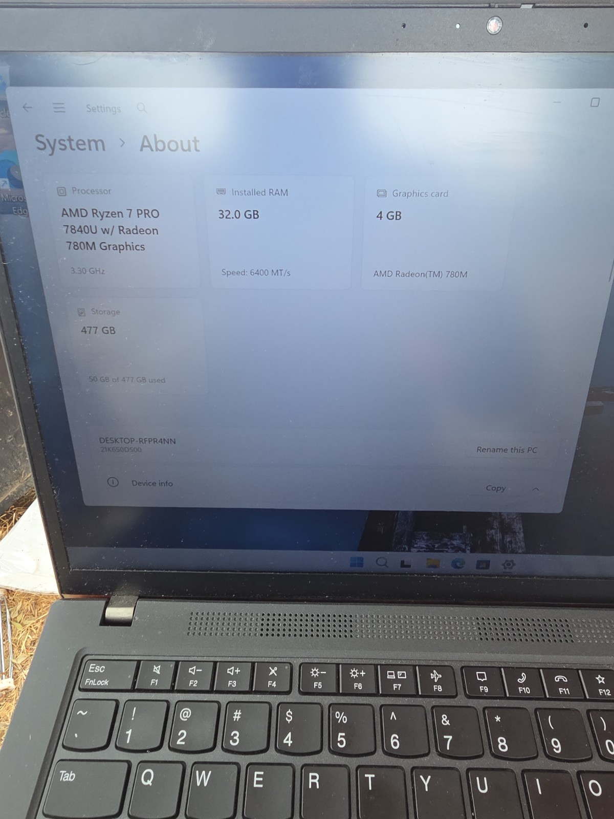 Lenovo P14s Gen 4 AMD Ryzen 7 32Gb 512 SSD Workstation
