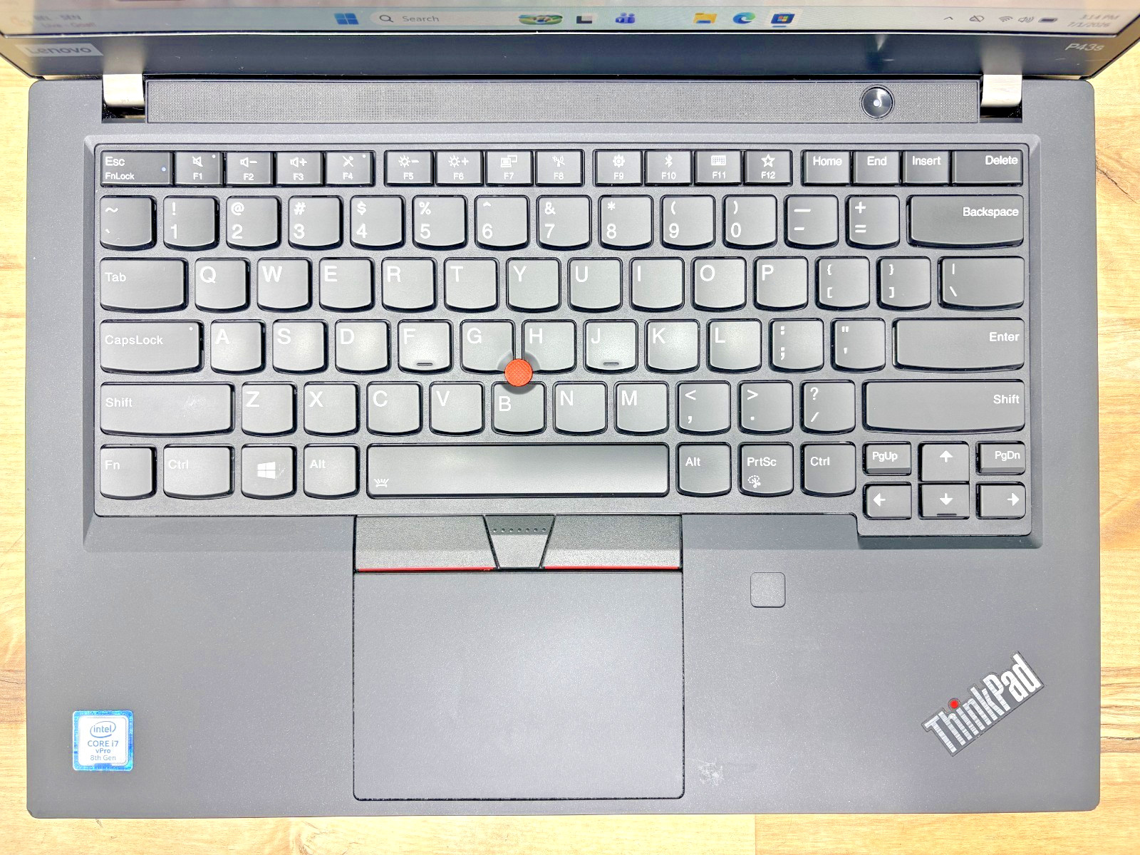 Lenovo ThinkPad P43s Intel i7-8th Gen 1.90GHz 16GB RAM 256GB SSD Windows 11 Pro*