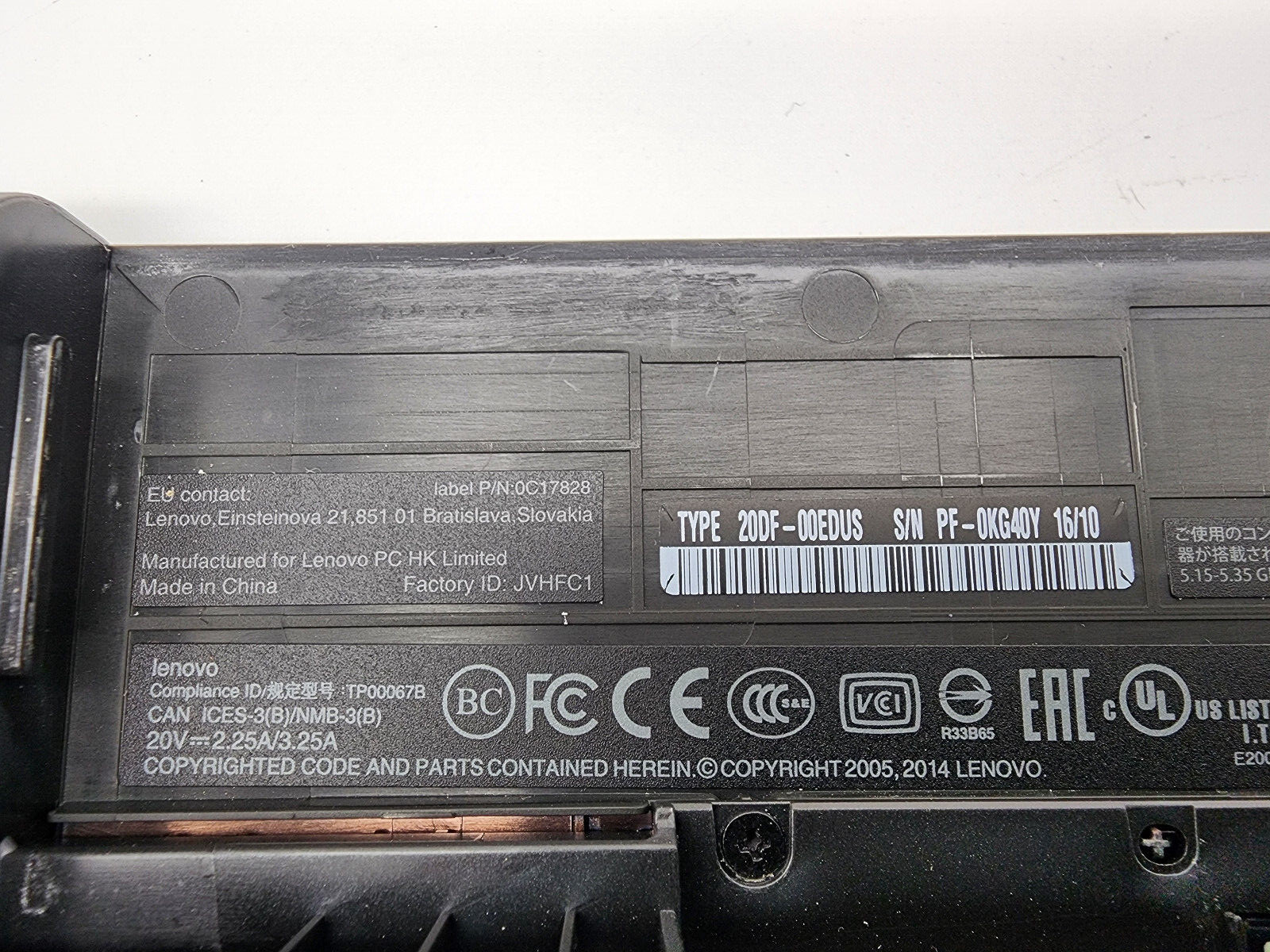 Lenovo ThinkPad E550 14″ i3-5005U 1.7GHz 8GB RAM 128GB HDD Win 10 Pro