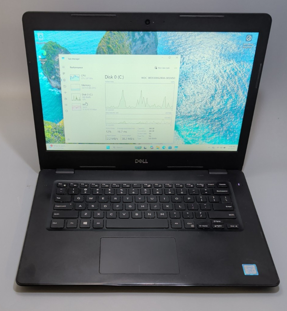 Dell Latitude 3490 15.6″ Laptop /Intel i5-7200U/16GB RAM/500GB SSD /Win 11 Pro