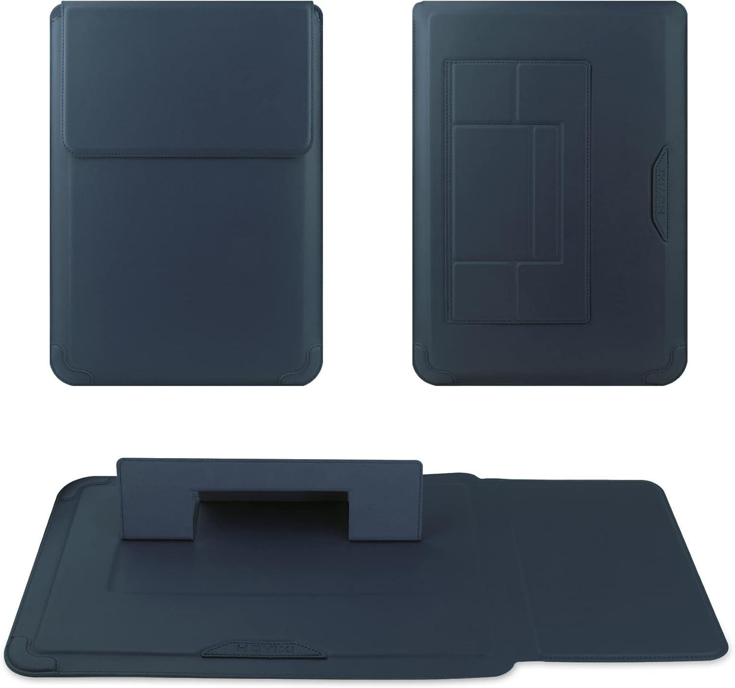 Navy 13 Inch Laptop Sleeve Bag for MacBook Air 13, Pro 13, Surface Pro 8, Dell,