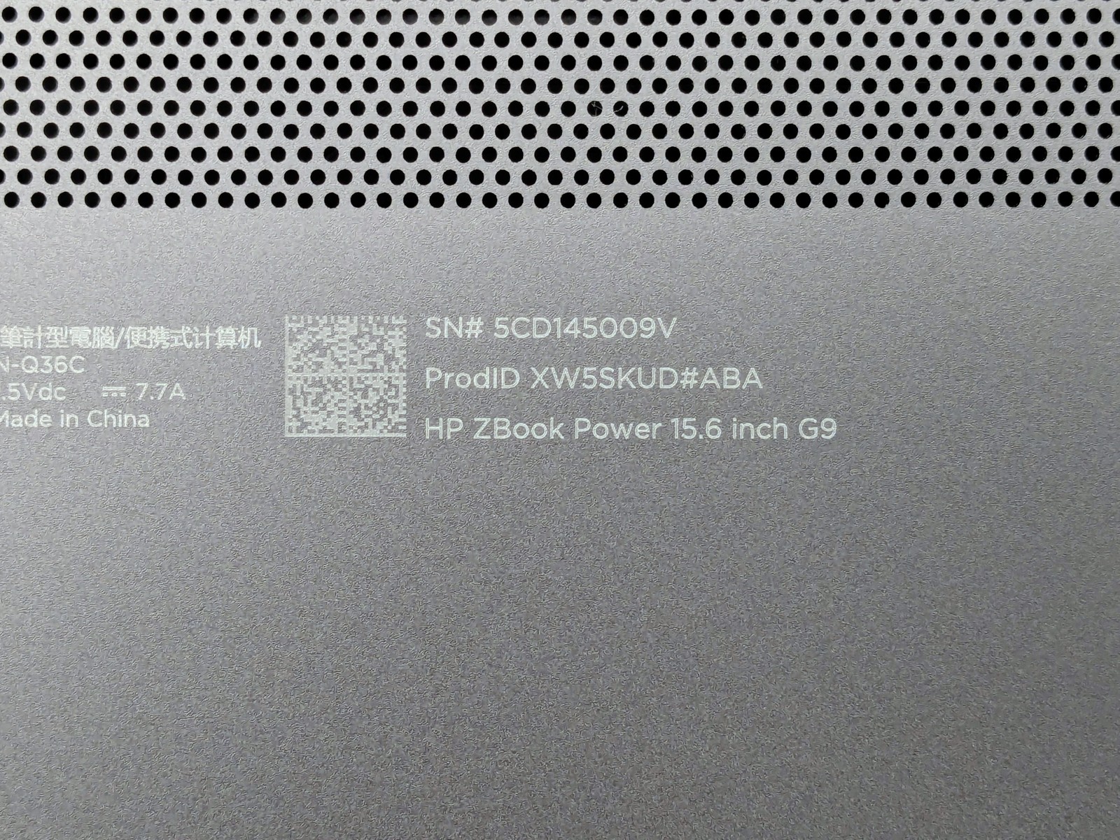 HP ZBOOK Power G9 15″ FHD I7-12800H RTX A2000 Motherboard Palmrest *READ*