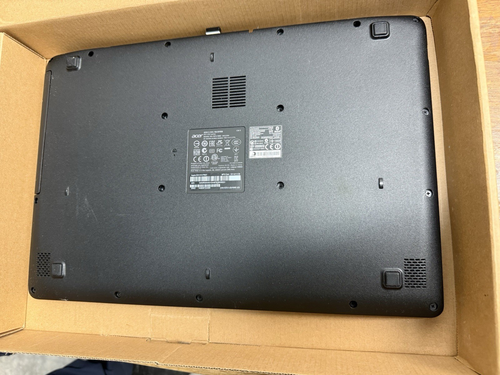 Acer Aspire5 Laptop 15 Start ES 1-512-P9GT. S/N NXMRWAA010448107606600