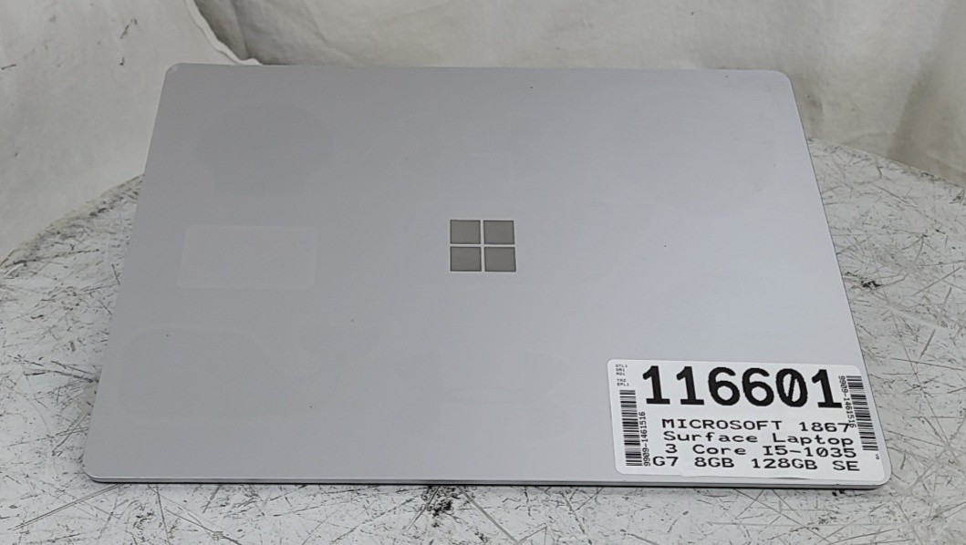 MICROSOFT 1867 Surface Laptop 3 Core I5-1035G7 8GB 128GB SEE NOTES