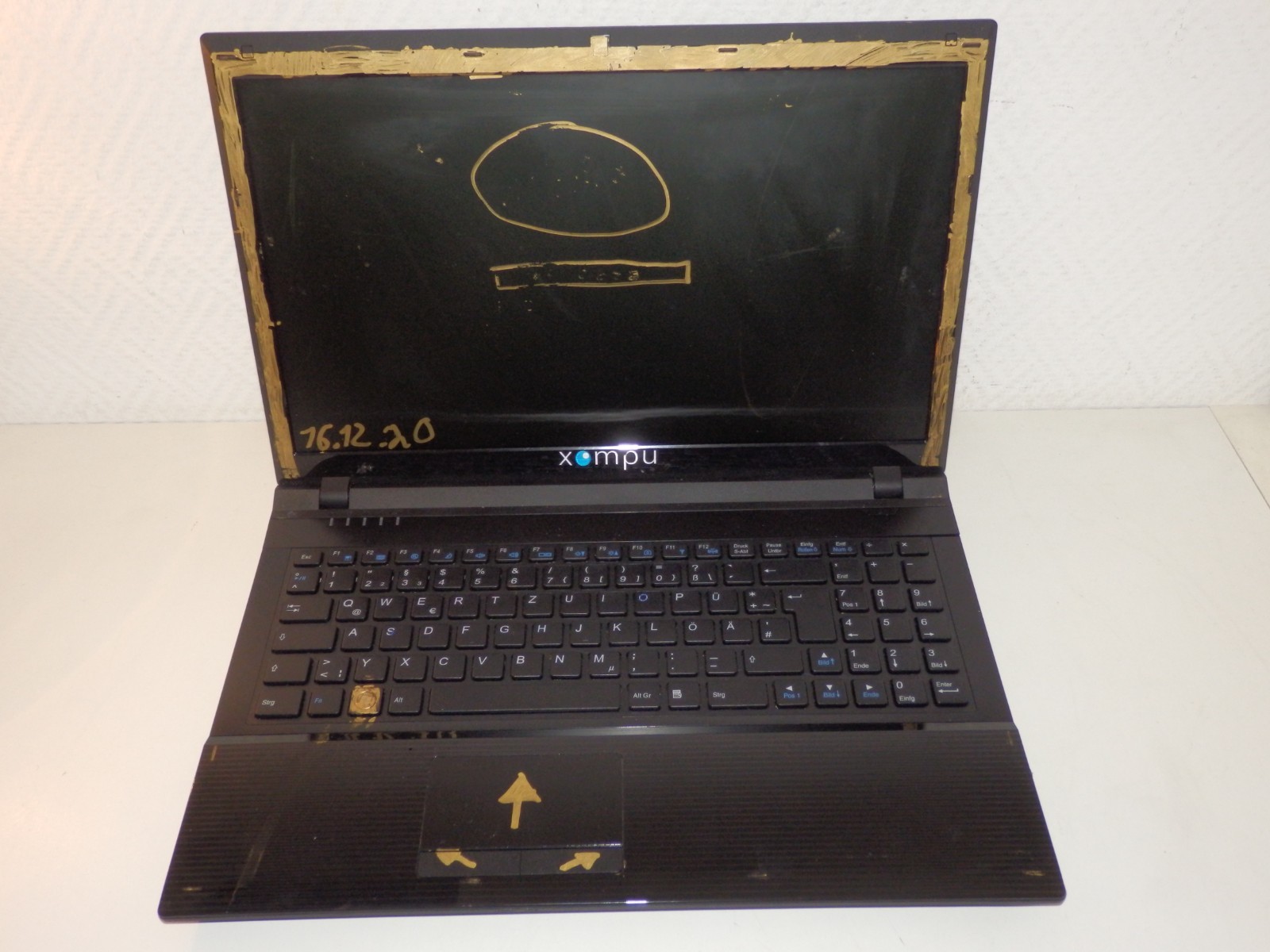 CLevo W251BU Laptop – 15.6 inch, 2 GB Ram, as faulty