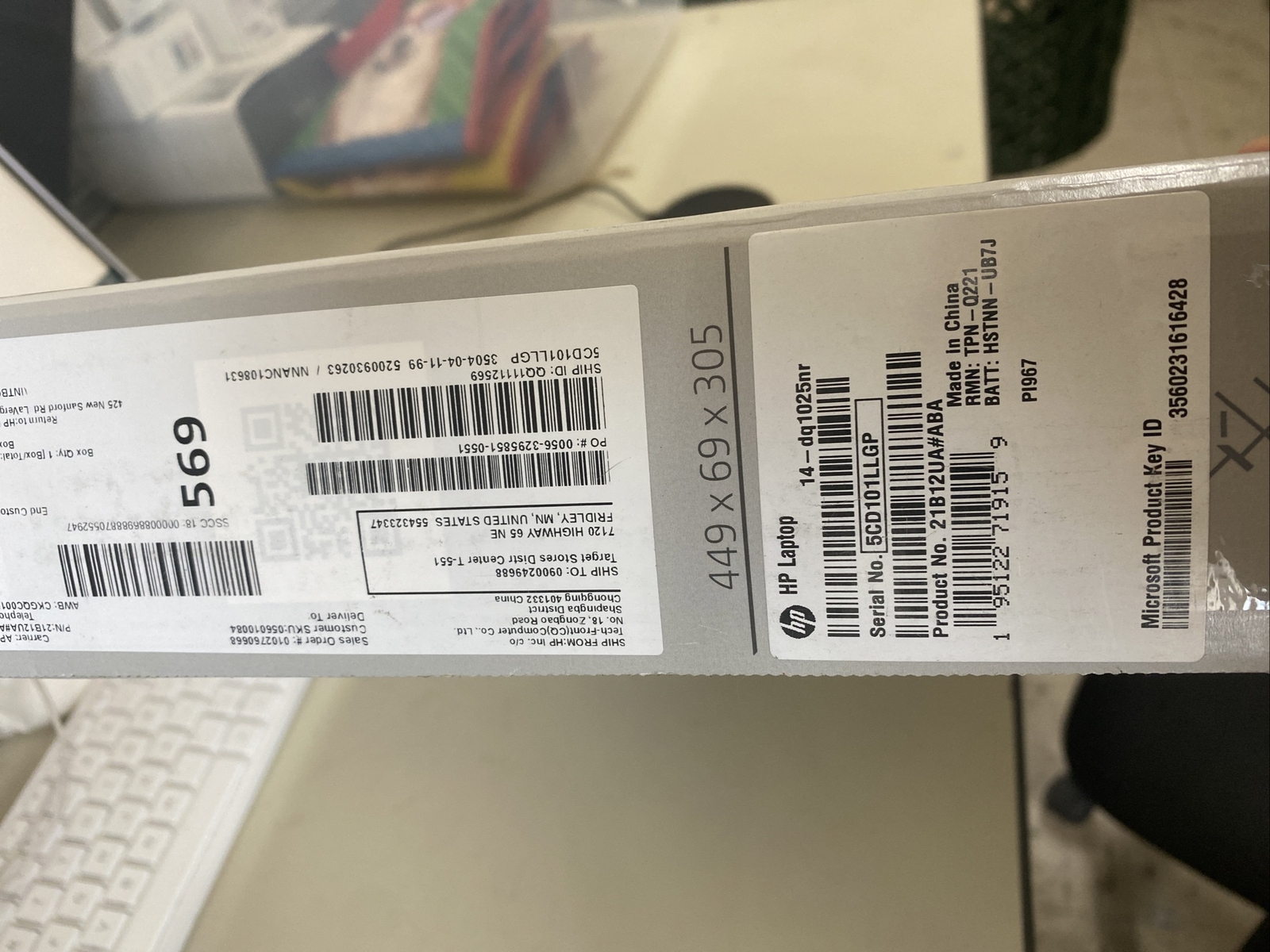 NEW / HP 14 Laptop Intel Core i3, 4GB Memory Windows 10 in S Mode