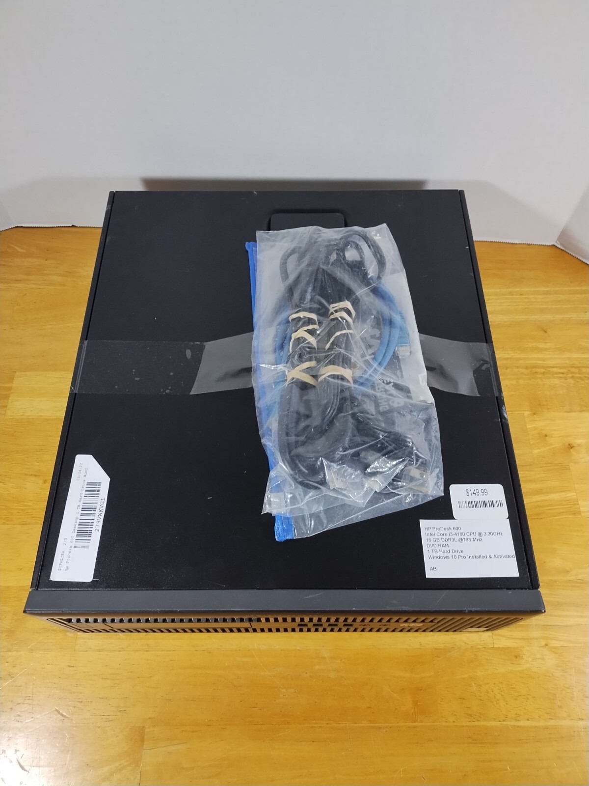 HP Prodesk 600 i3-4160 3.30GHz 16GB DDR3 L RAM 1tb HDD Windows 10 Installed