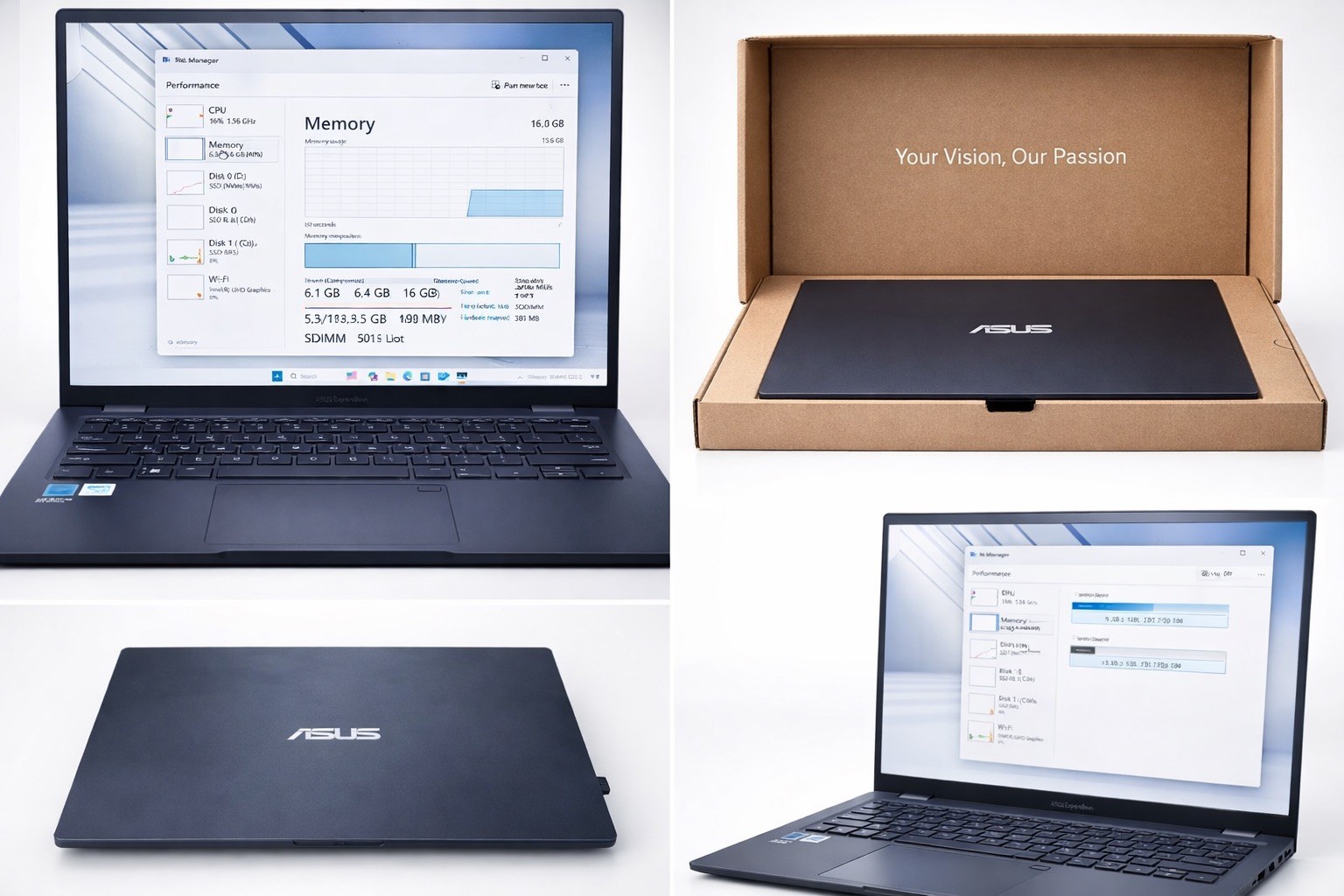 Asus ExpertBook B1 14 Intel N-Series N100 (4 Core) 0.8GHz – 16GB RAM – 128GB SSD