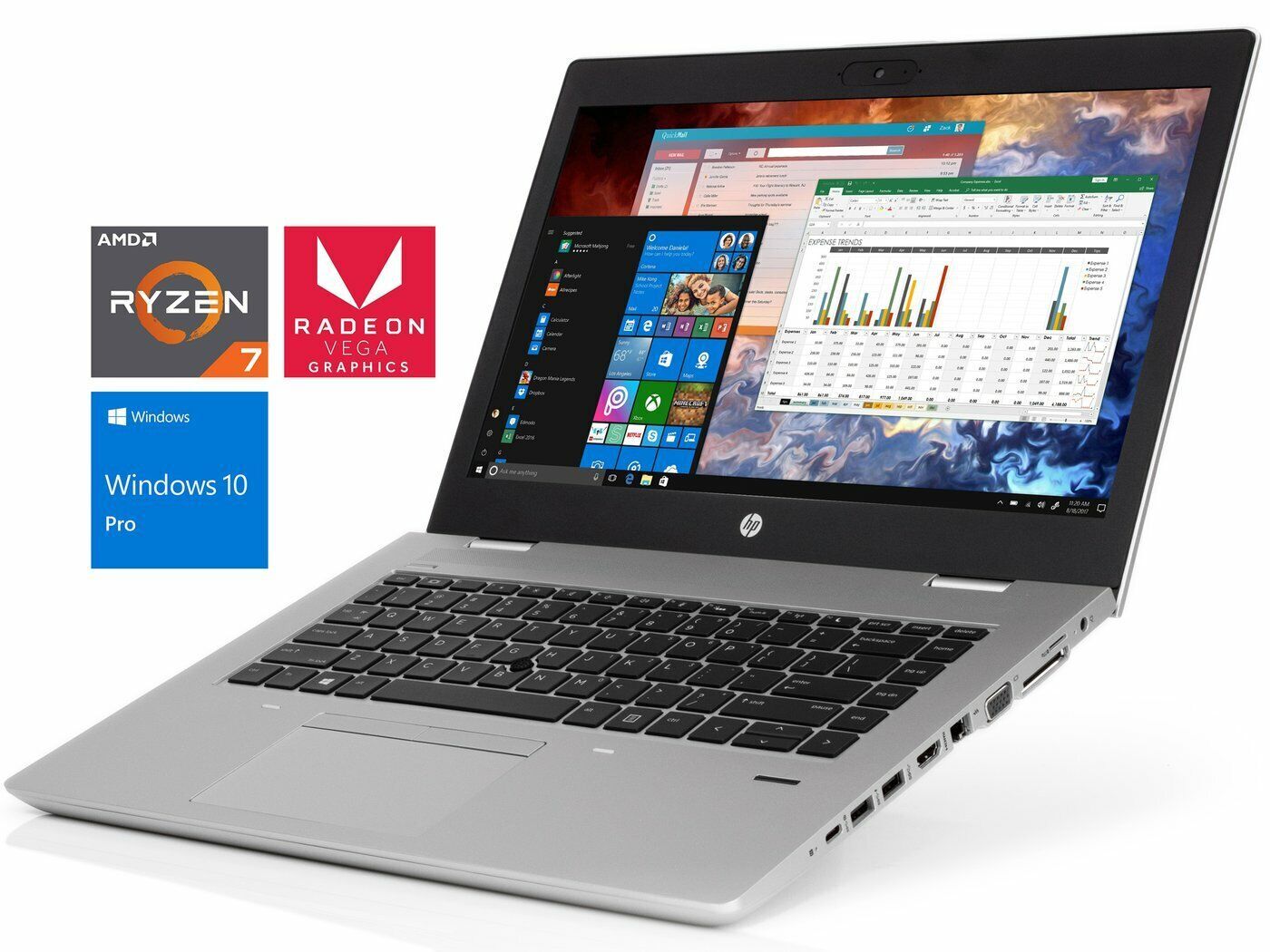 HP ProBook 645 G4 Ryzen 7 Pro 2700U 16GB/512GB SSD FullHD Radeon Vega 10 USB-C