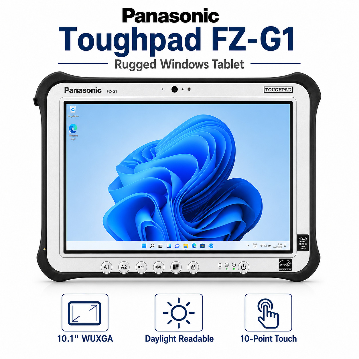 PANASONIC TOUGHPAD FZ-G1 i5 5th GEN 8GB LAN RJ45 Diagnostic Tablet Win 11 MK3