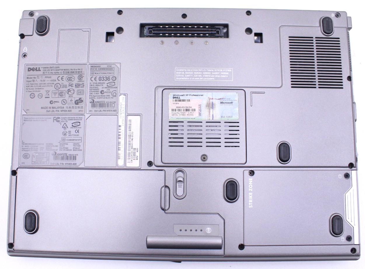 Dell Latitude D830 Intel Core 2 Duo @2.0GHz 4GB RAM 250GB SSD Windows XP SP3