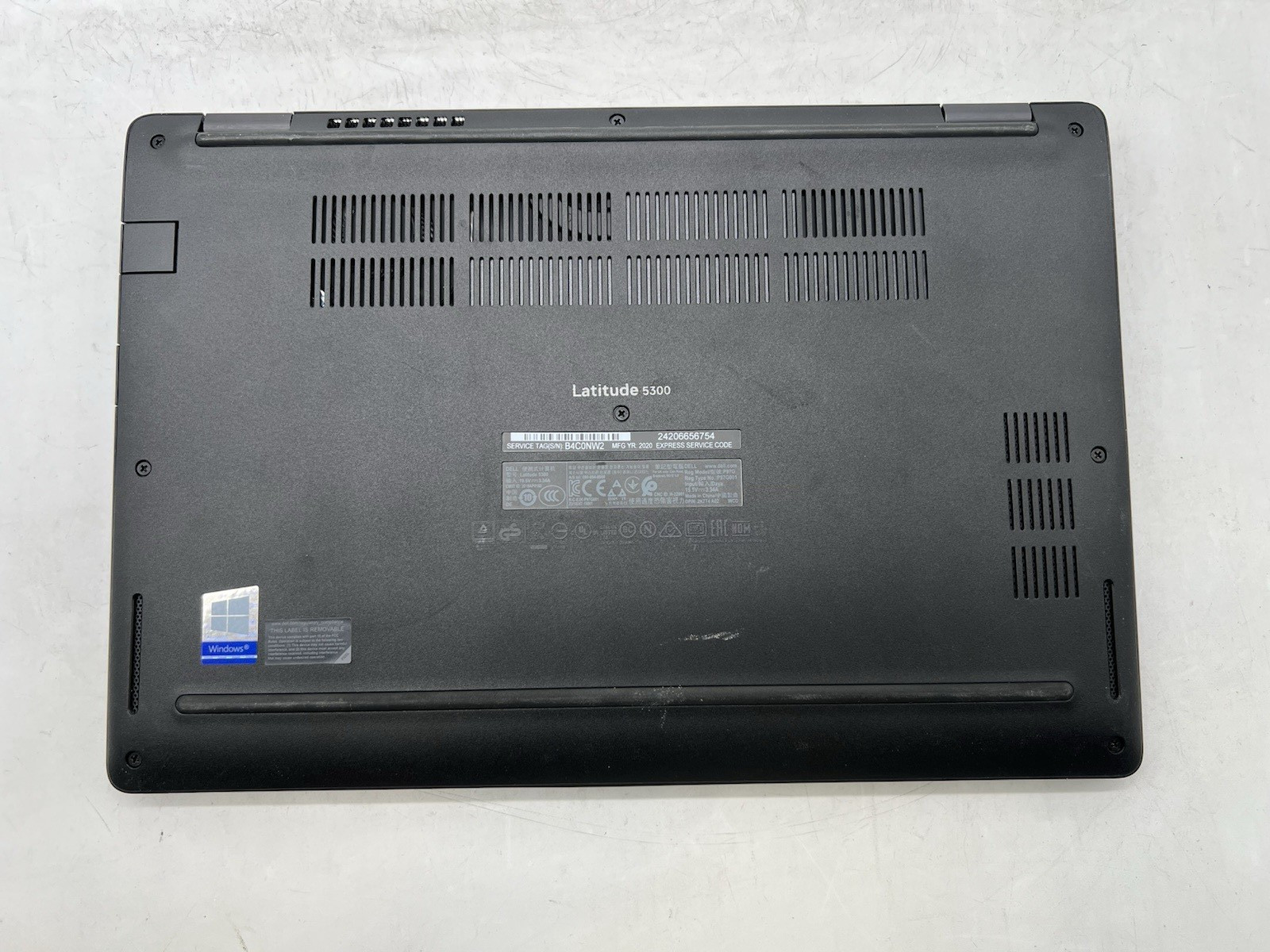 Dell Latitude 5300, i7-8665U CPU, @ 1.90GHz, 8GB RAM-No HDD/OS/Adapter