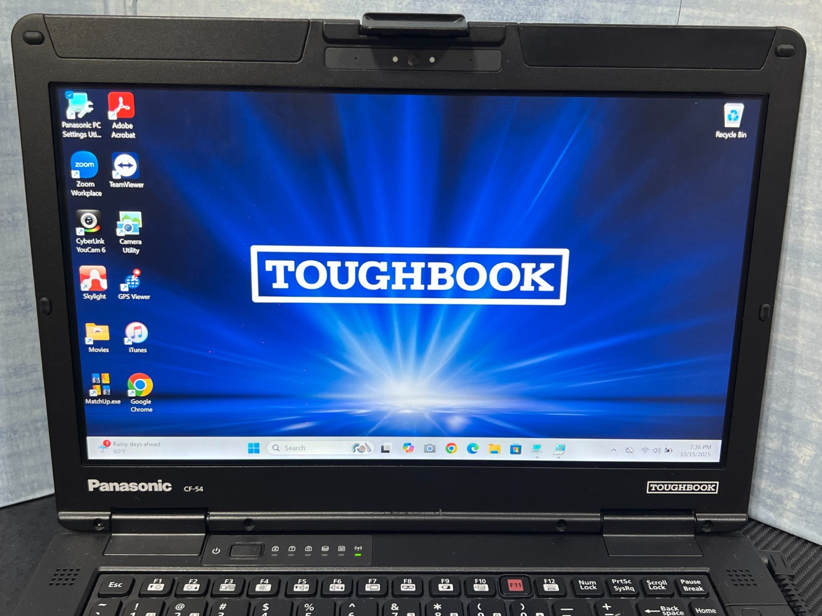 CF-54F9885KM, i5-6300U 2.40Ghz,8GB Mem,256GB SSD,Touchscreen,4G LTE,GPS, 3,650Hr