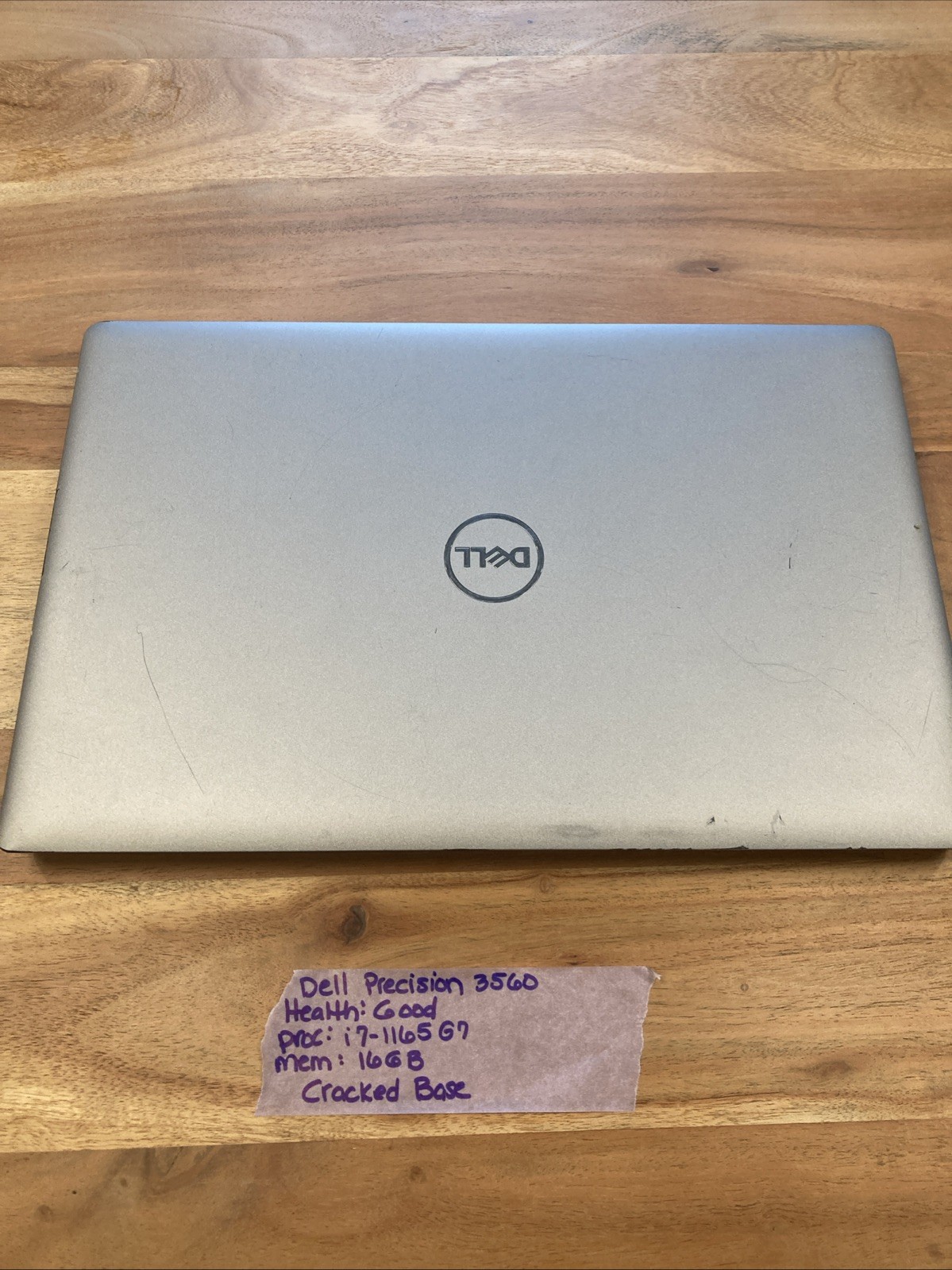 Dell Precision 3560 i7-1165G7 16GB RAM Quadro T500 Laptop (No HDD/OS/Adapter)