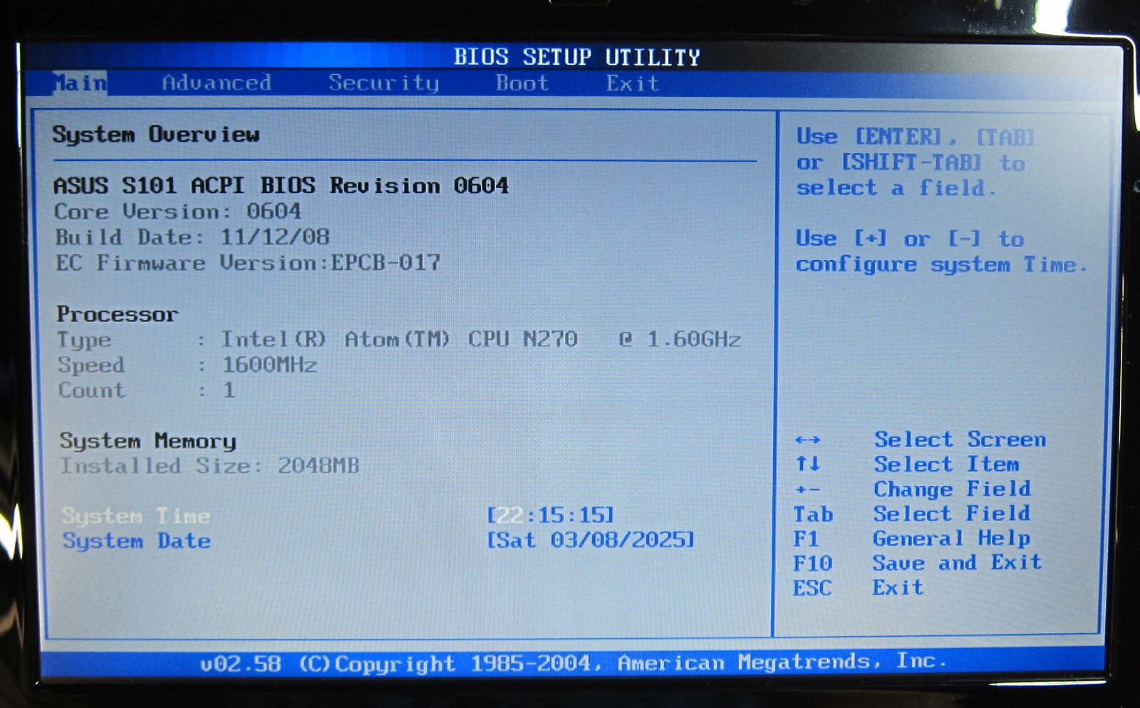 Rare Asus Eee PC S101 Atom N270 1.6GHz, 2GB Ram, 16GB SSD, WiFi, Camera Notebook