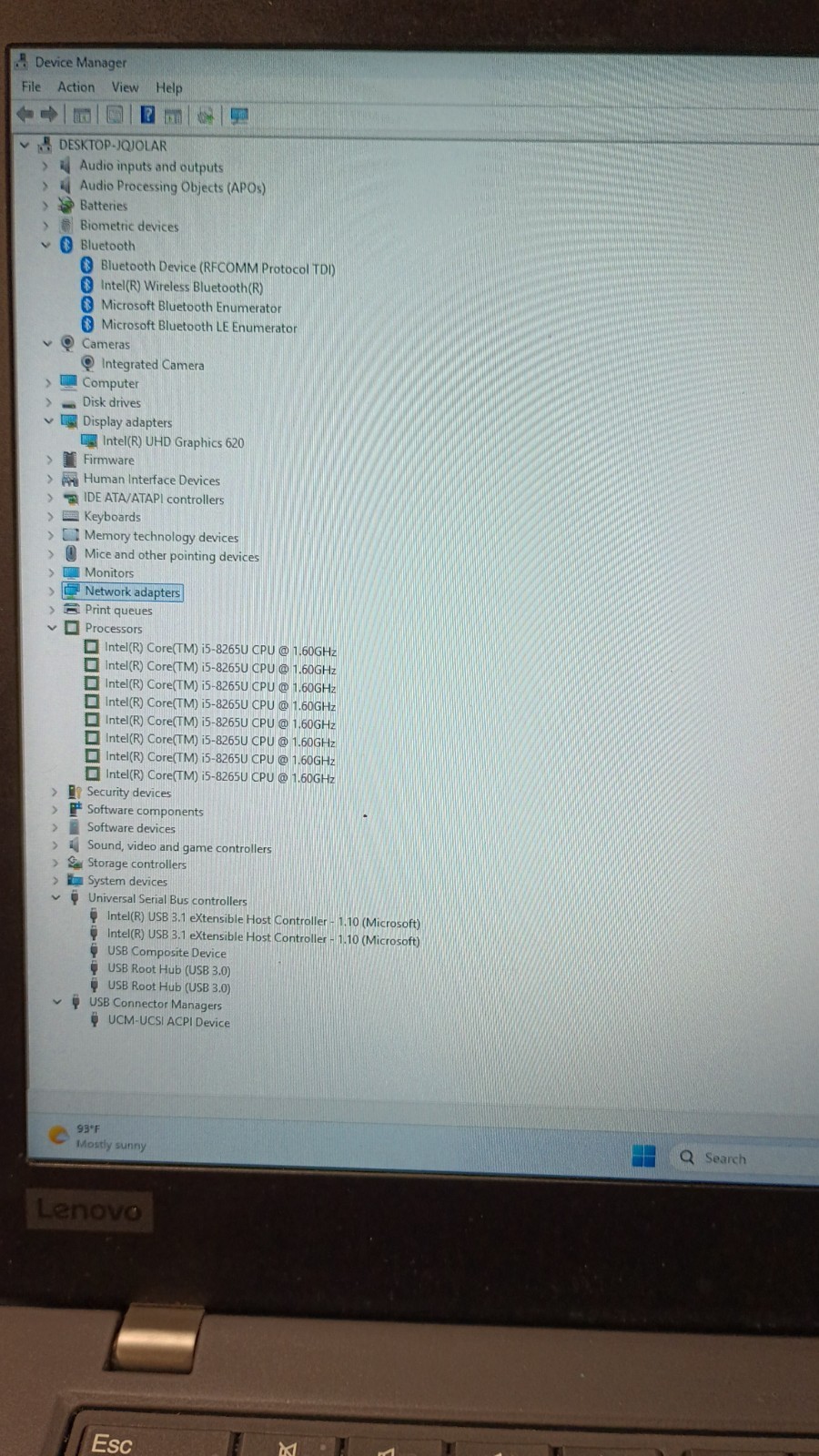 80806 ThinkPad X390(2022) w/charger.i5-8265U.8GB.256GB SSD.13.3″FHD.W11 Pro.Nice