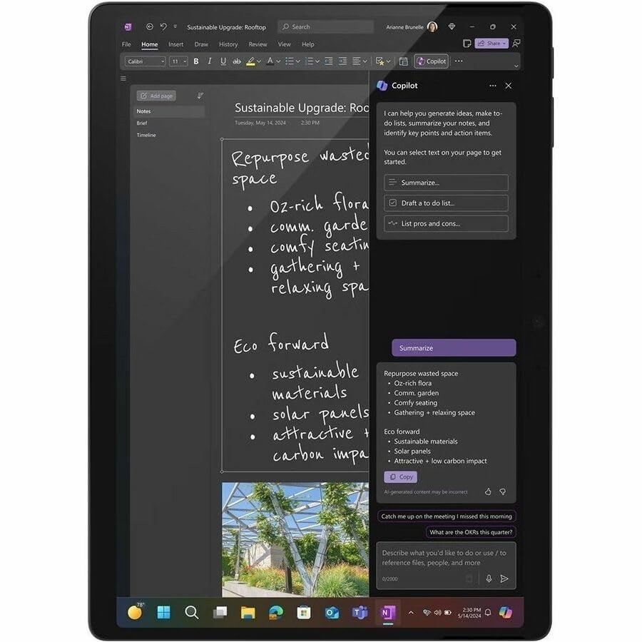 Microsoft Surface Pro 11 13″ Copilot+ Tablet CU5 vPro Tech 16GB 512GB W11P