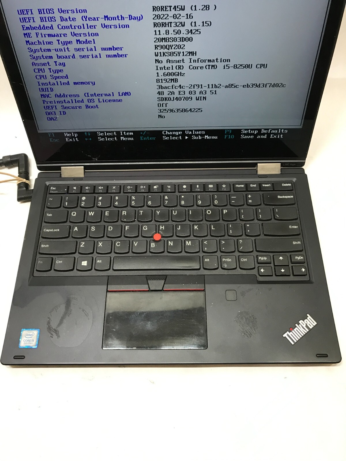 Lenovo ThinkPad L380 Yoga 13″ Intel Core i5 NO RAM NO HDD For Parts Cracked -DW
