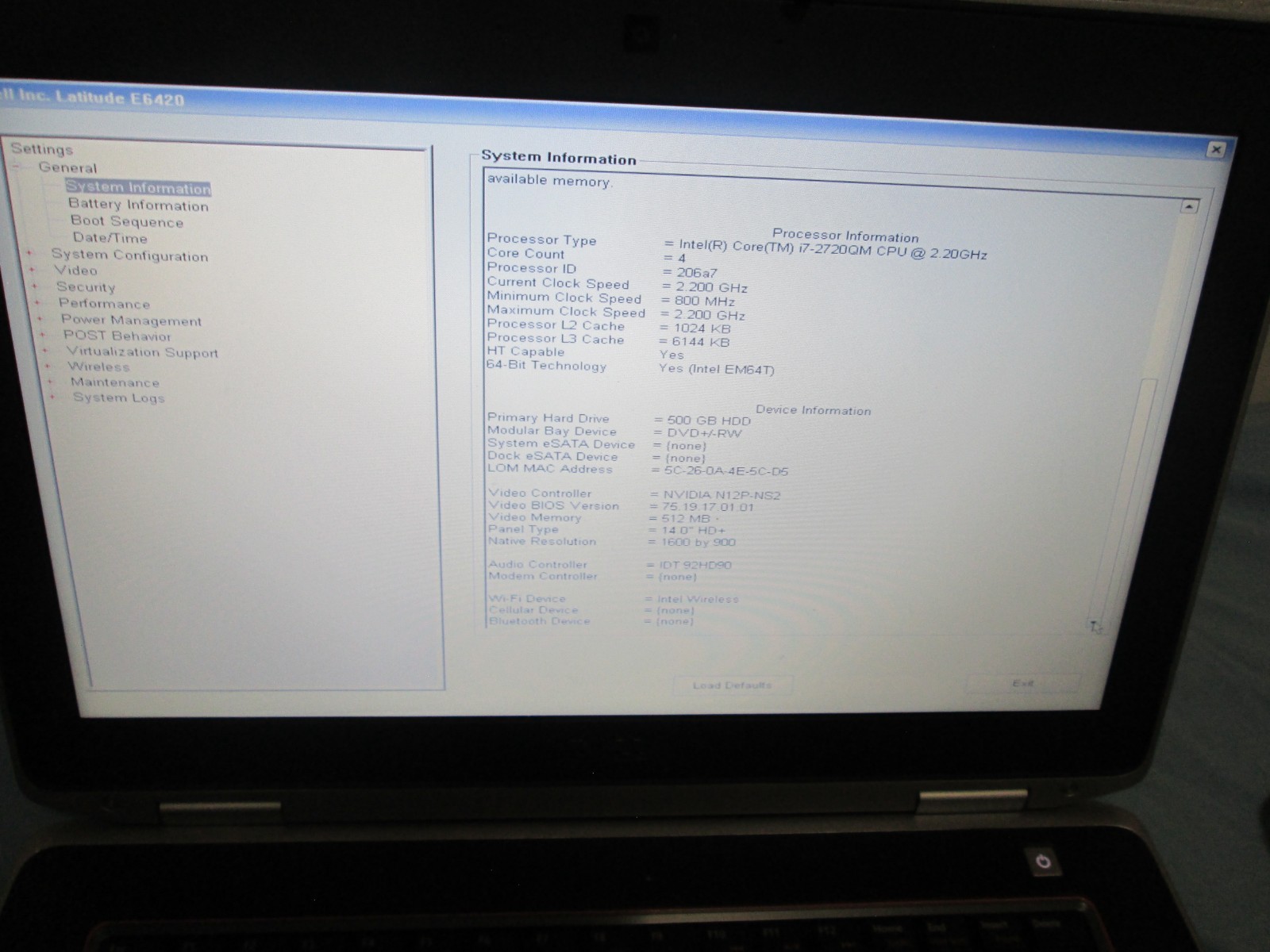 Dell Latitude E6420 Quad Core i7-2720QM, 2.2GHz,6GB RAM,500GB HD,Windows 11+Case