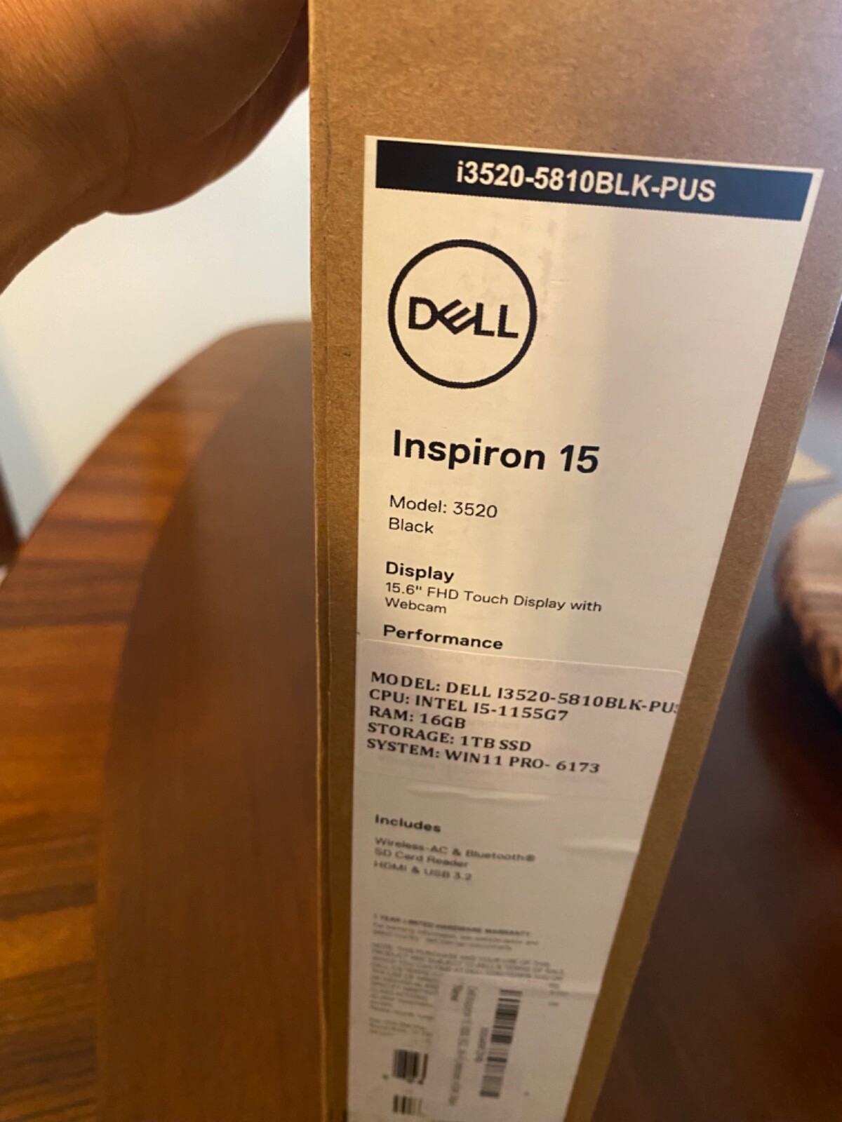 Dell Inspiron 15 3520 15.6 in (256GB SSD Intel Core i5 12th Gen. 2.40GHz 16GB…