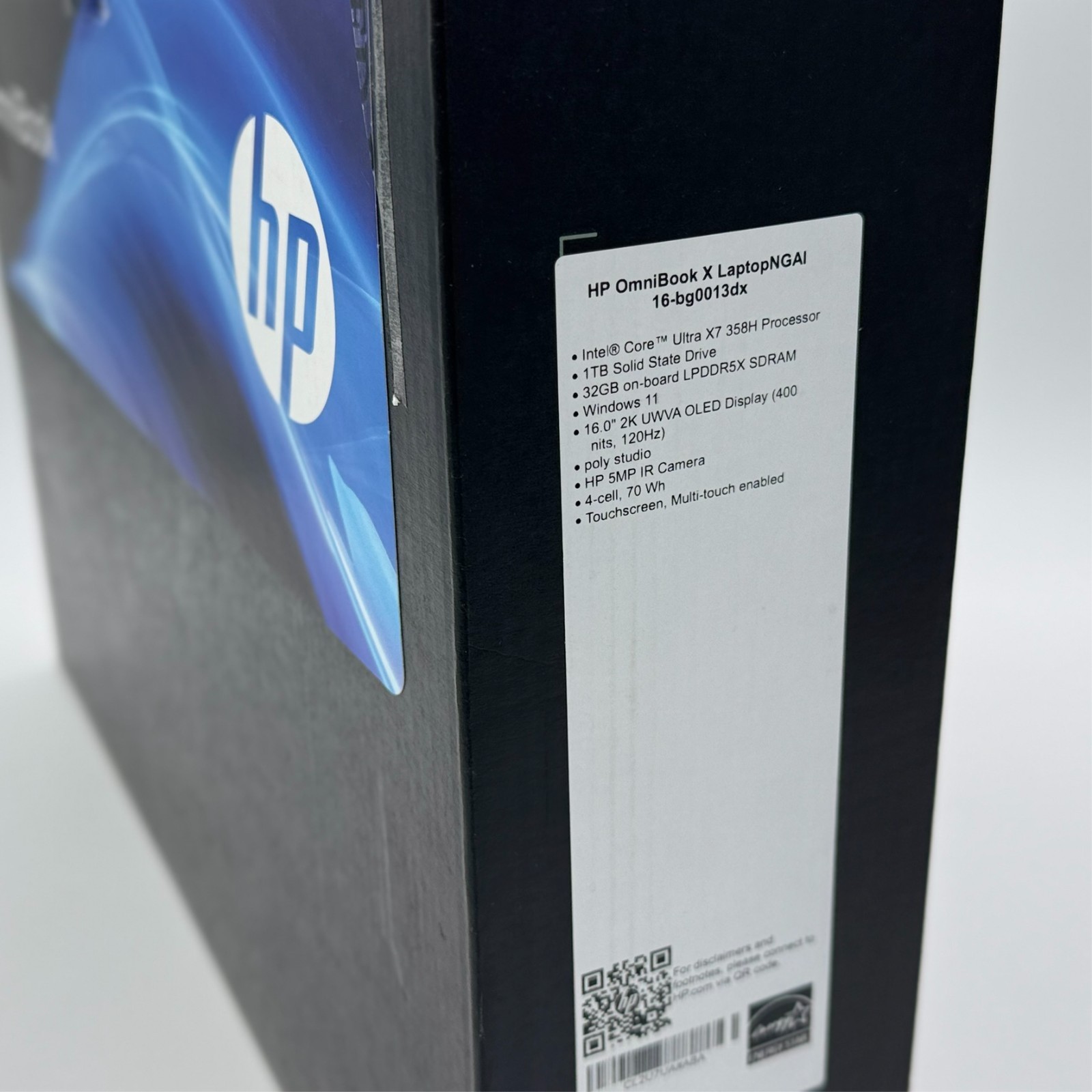 HP OmniBook X 16″ 2K OLED Laptop 120Hz Core Ultra X7 358H 32GB 1TB Copilot+ 2026