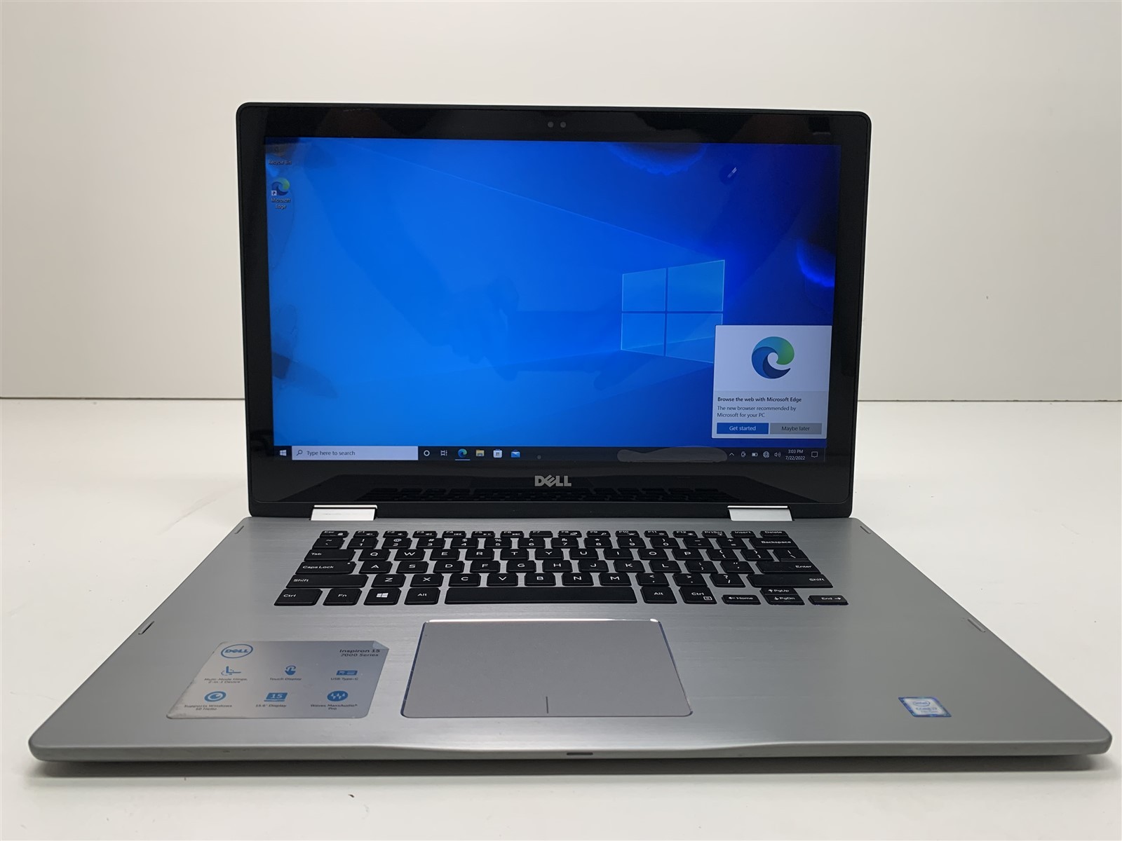 Dell Inspiron 7579 Core i7-7500U 2.70GHz 16GB RAM 500GB SSD 15.6″ – Touchscreen