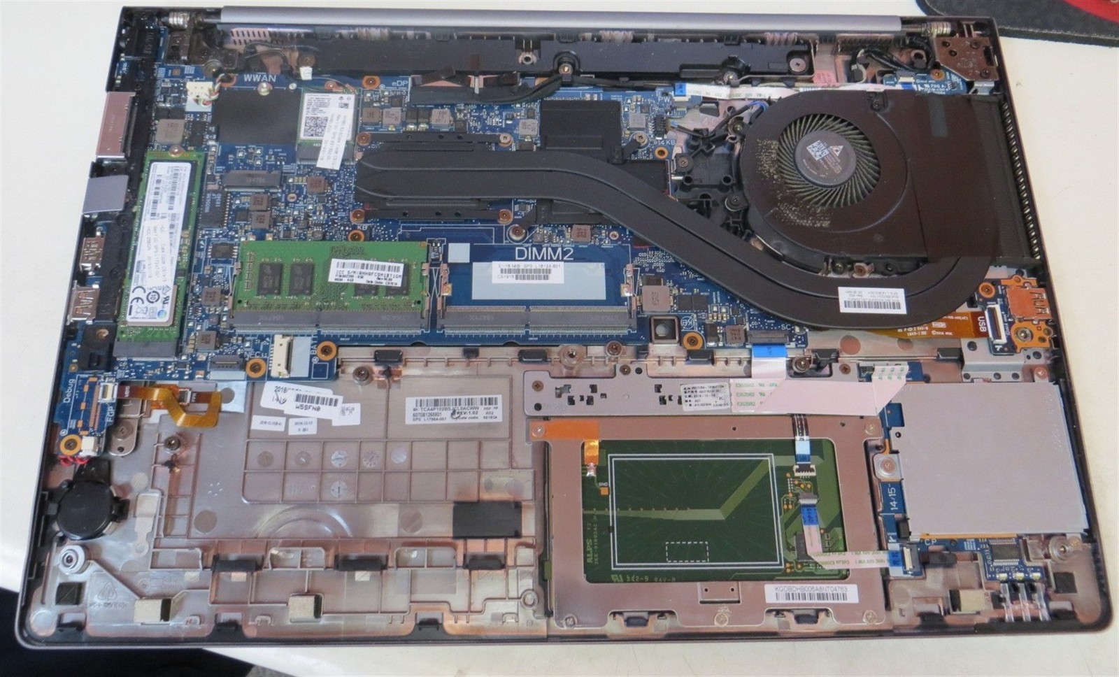 Bad Keyboard HP ZBook 15u G5 Laptop Intel i7-8550U 1.8GHz 8GB 256GB SSD No PSU
