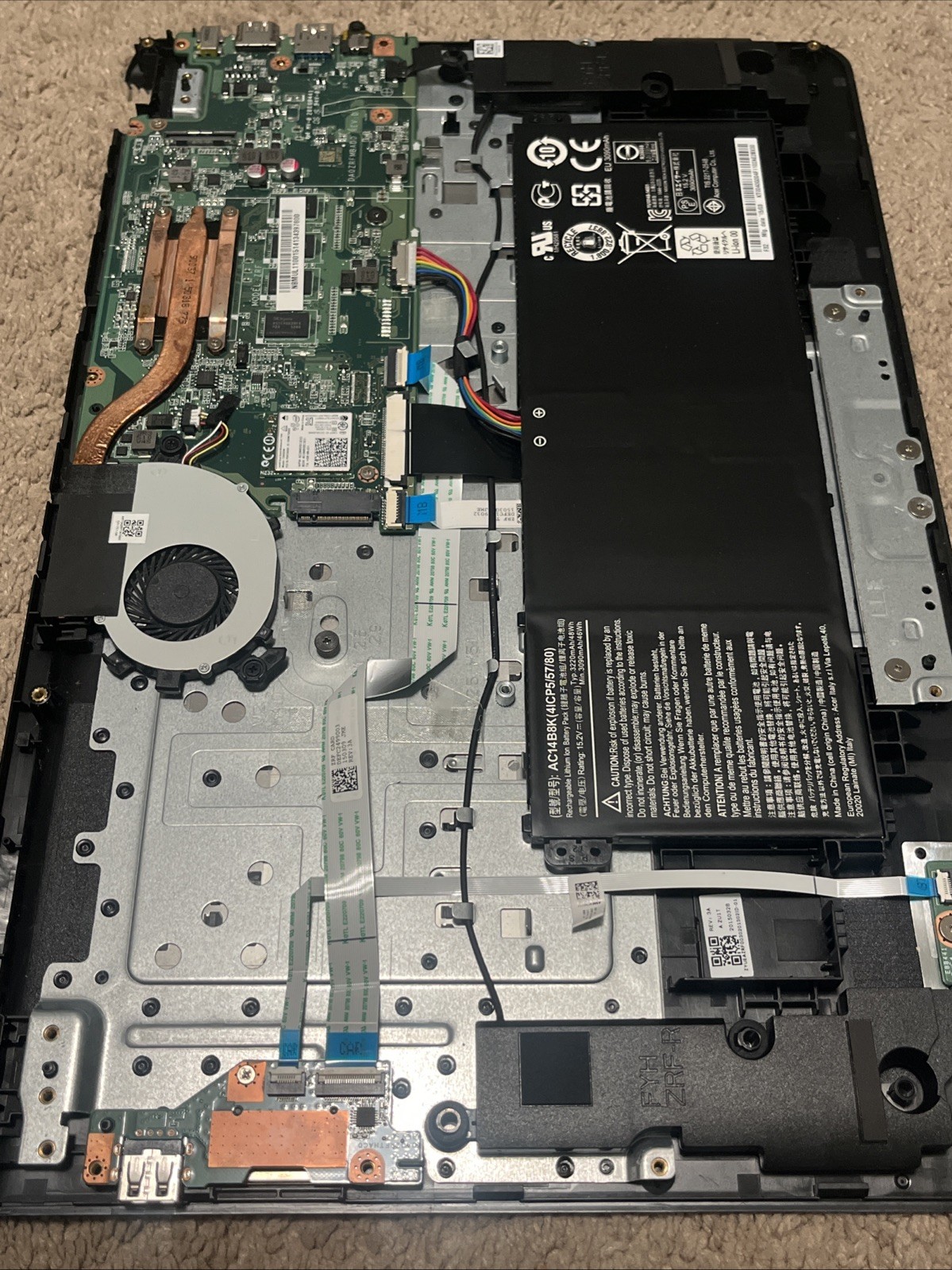 Acer Chromebook C910 C910-C37P CB5-571 Motherboard Intel Celeron 3205U 4GB @2L13