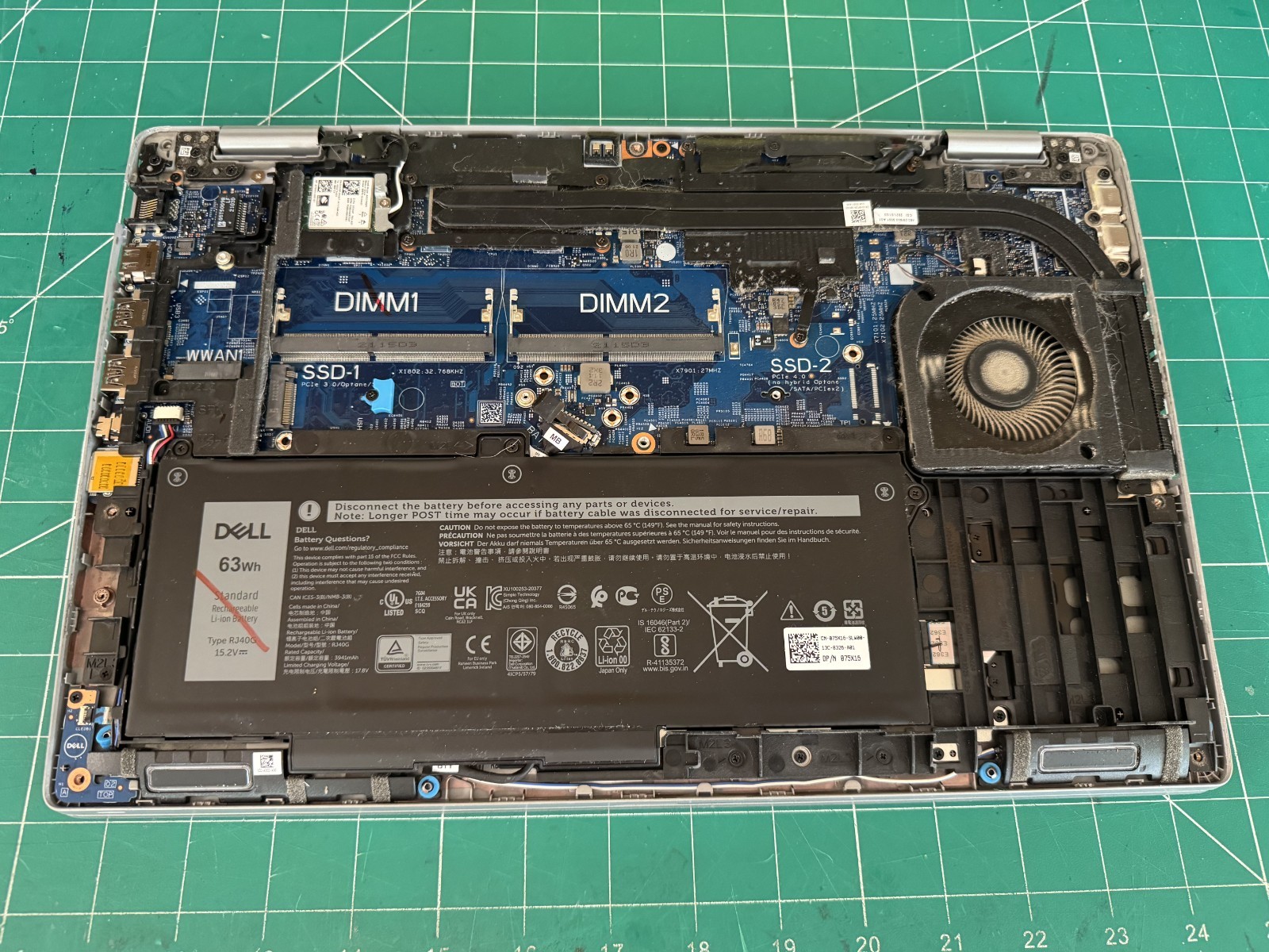 DELL PRECISION 3560 INTEL i7 1165G7 2.8GHZ NO RAM (NO SSD,AC,OS) BIOS LOCKED