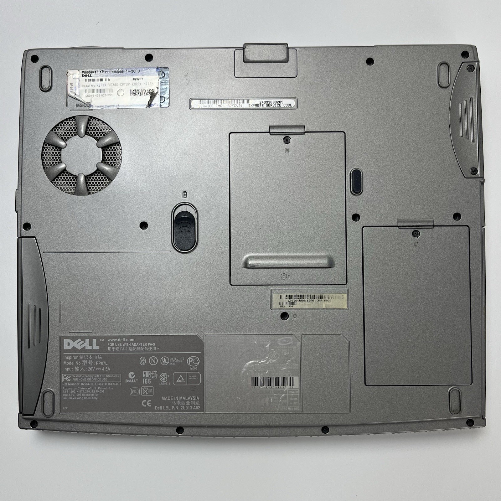 2002 Dell Inspiron 5100 14.1″ Laptop Pentium 4 2.53GHz 30GB Windows XP