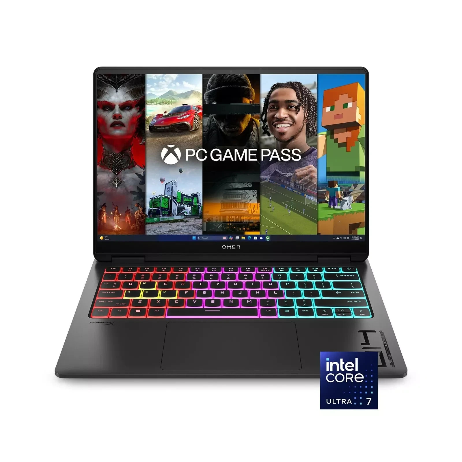 HP Omen Transend 14-FB0013dx Intel ultra 155H RTX 4060 8GB 16GB Ram 1TB SSD