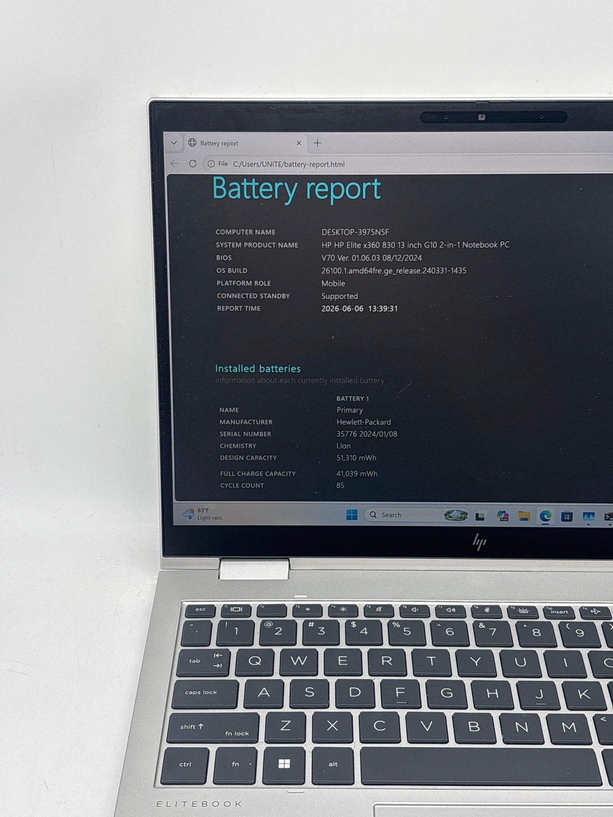 HP Envy X360 830 G10 13″ Intel Core i7-1365U 32GB RAM 512GB SSD – For Parts
