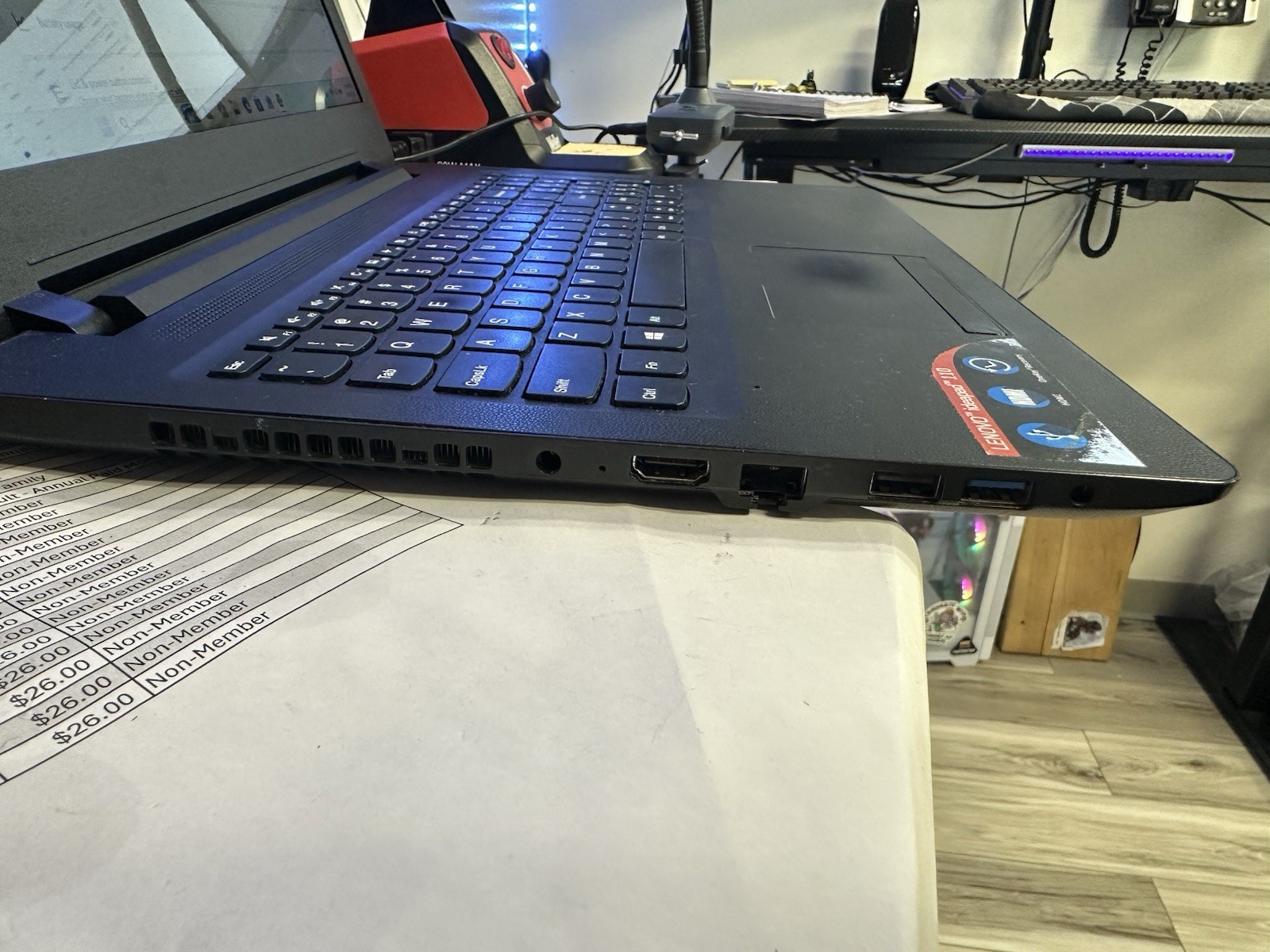 Lenovo IdeaPad 110-15ACL 15.6″ Laptop AMD A6 4GB RAM 128GB SSD Windows 11 Pro