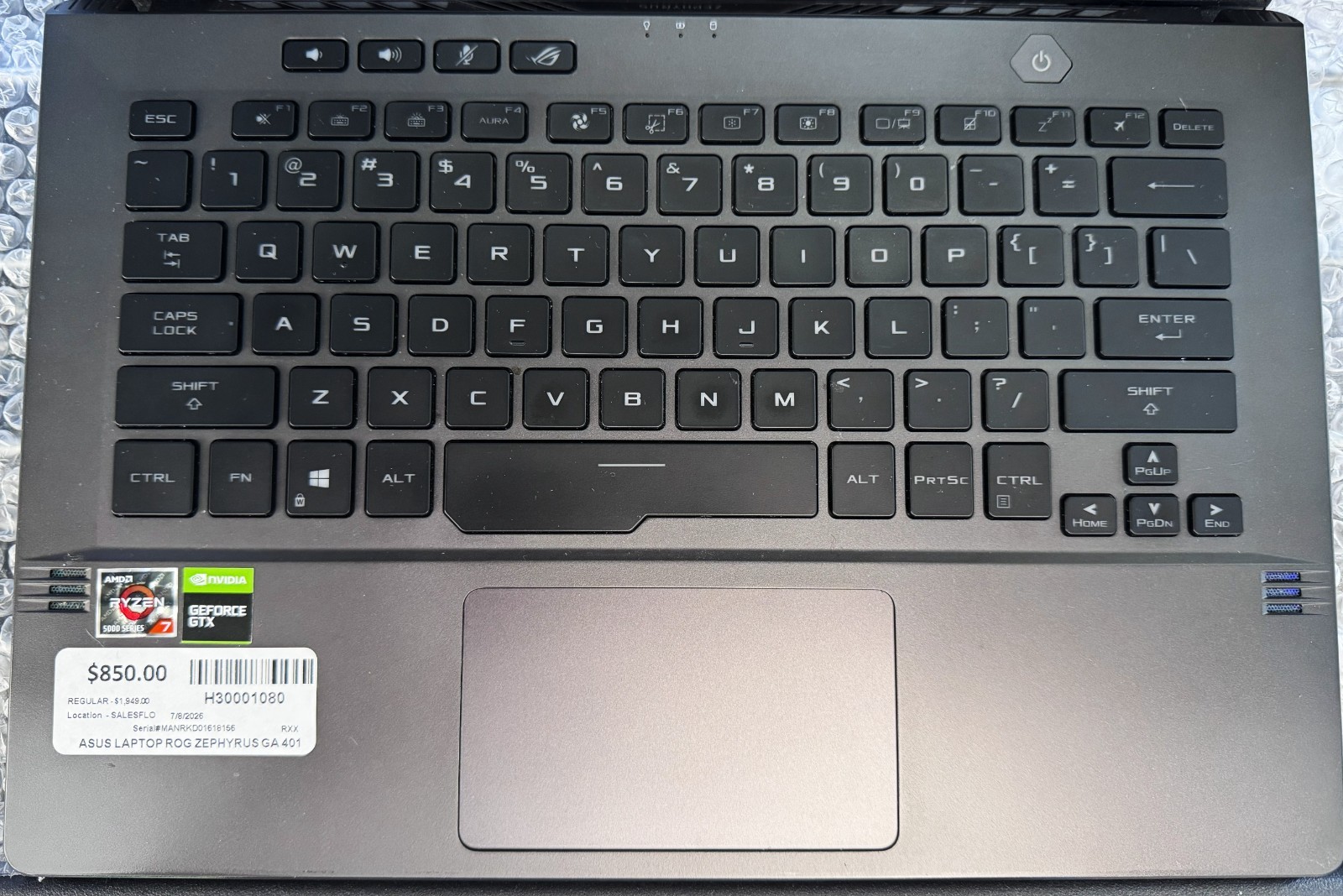 ASUS ROG Zephyrus G14 GA401Q Gaming Laptop, 1TB, 24GB RAM