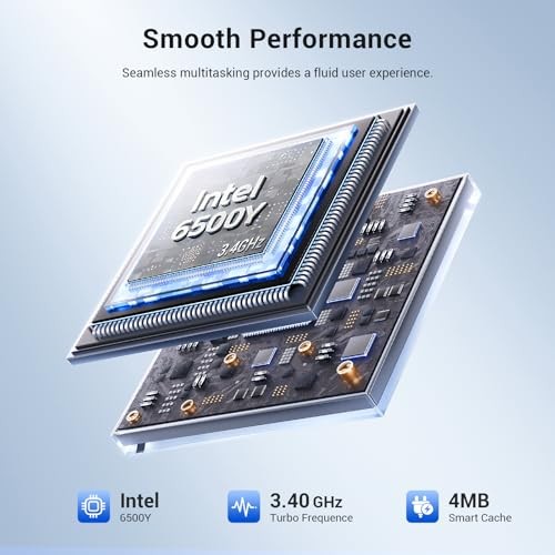 2026 Laptop Computer, 15.6″ FHD IPS Display, Pentium Gold 6500Y 256 GB