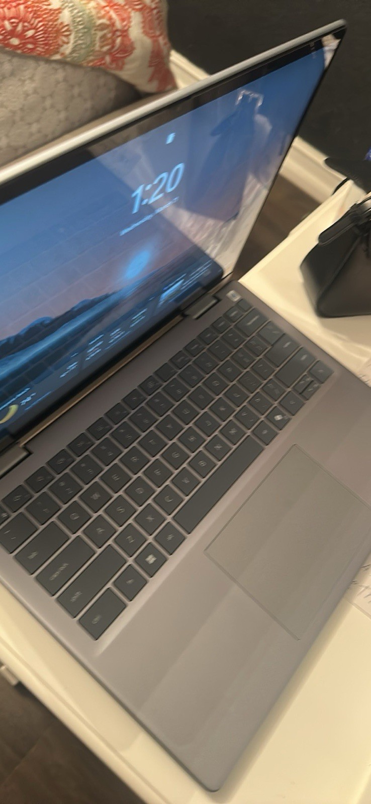 Dell Convertible 2-in-1 Laptop Intel Core i5 Silver Touchscreen Backlit Keyboard