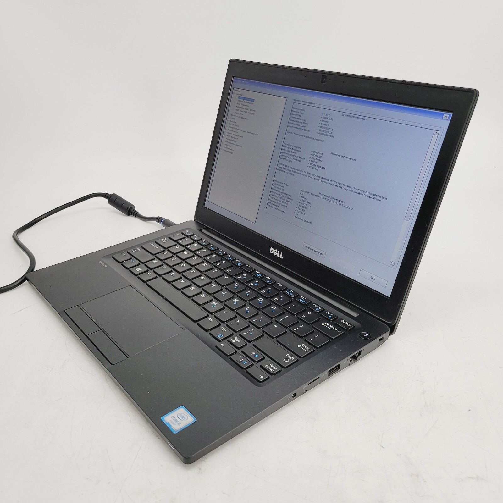 Dell Latitude 7280 Core i5-6300U 2.4GHz 4GB RAM No HDD 13″ ***Boot to Bios