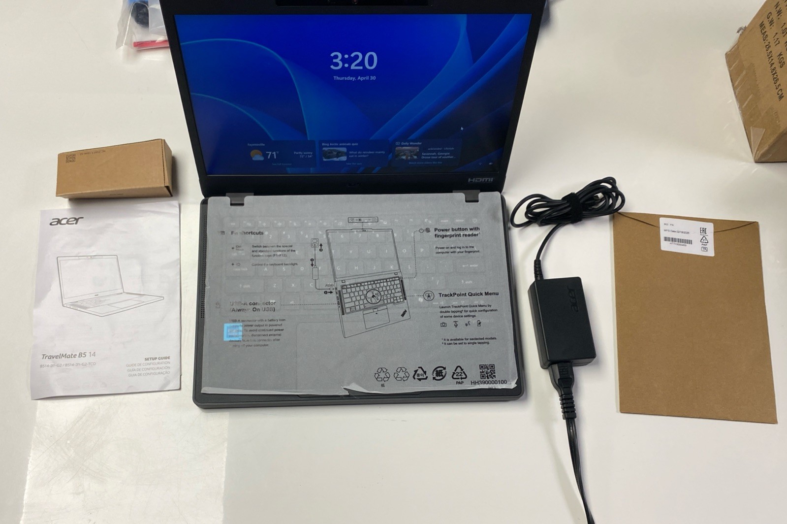 Acer TravelMate B5 14 TMB514-31-G2 14” Notebook FHD Intel N250 8GB 128GB NO BOX