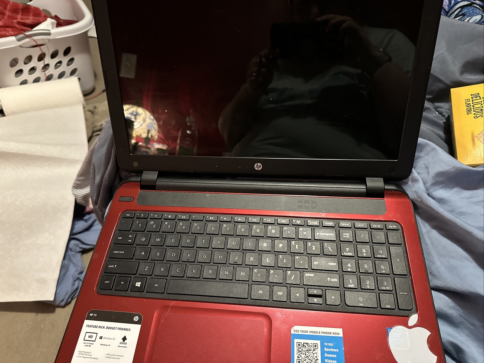 HP Notebook 15-f272wm 15.6″ (500GB HDD, Intel Pentium, 2.16GHz, 4GB) Laptop -…